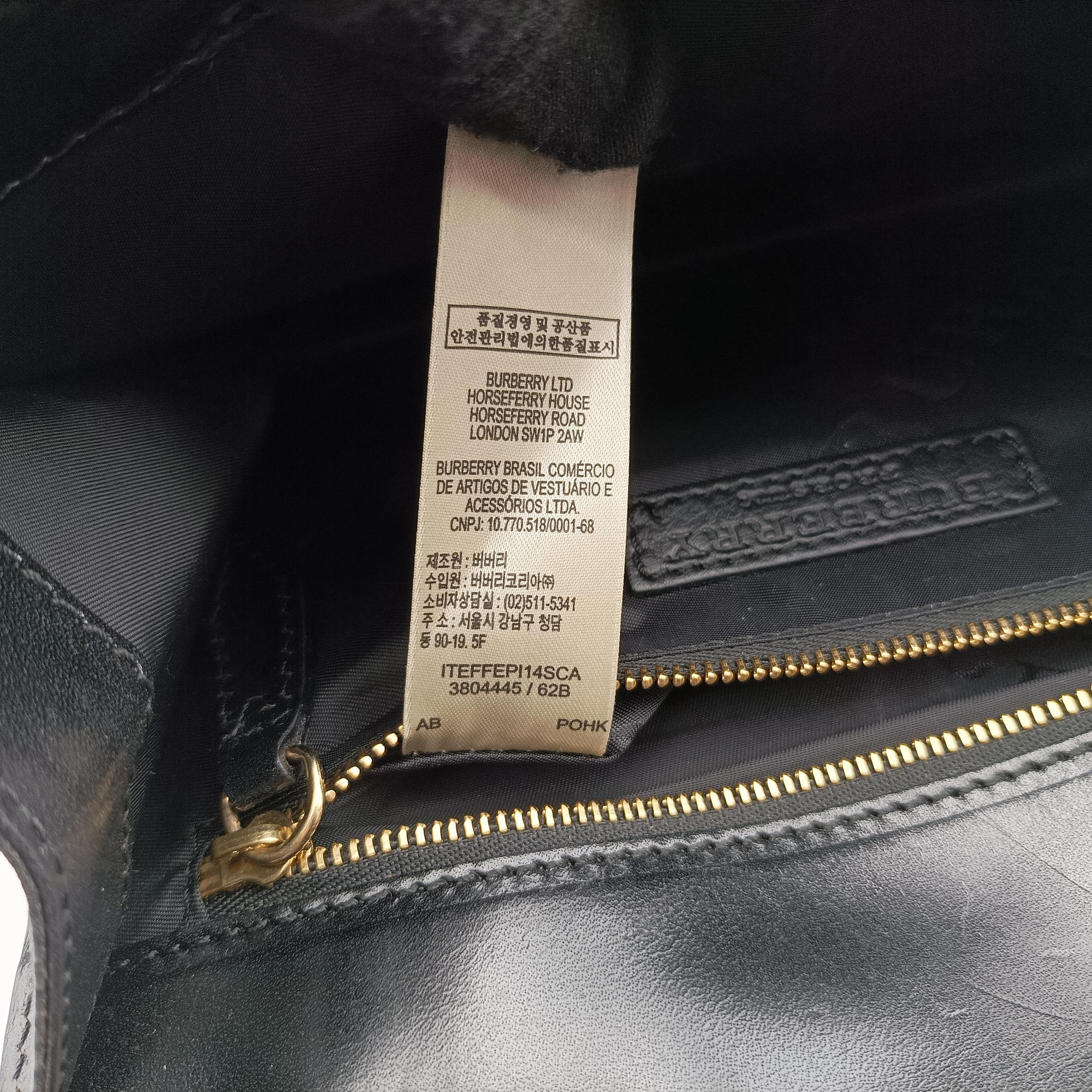 Pre-owned Burberry Prorsum beaded wristlet Black Leather  clutchbag | stylenewstar
