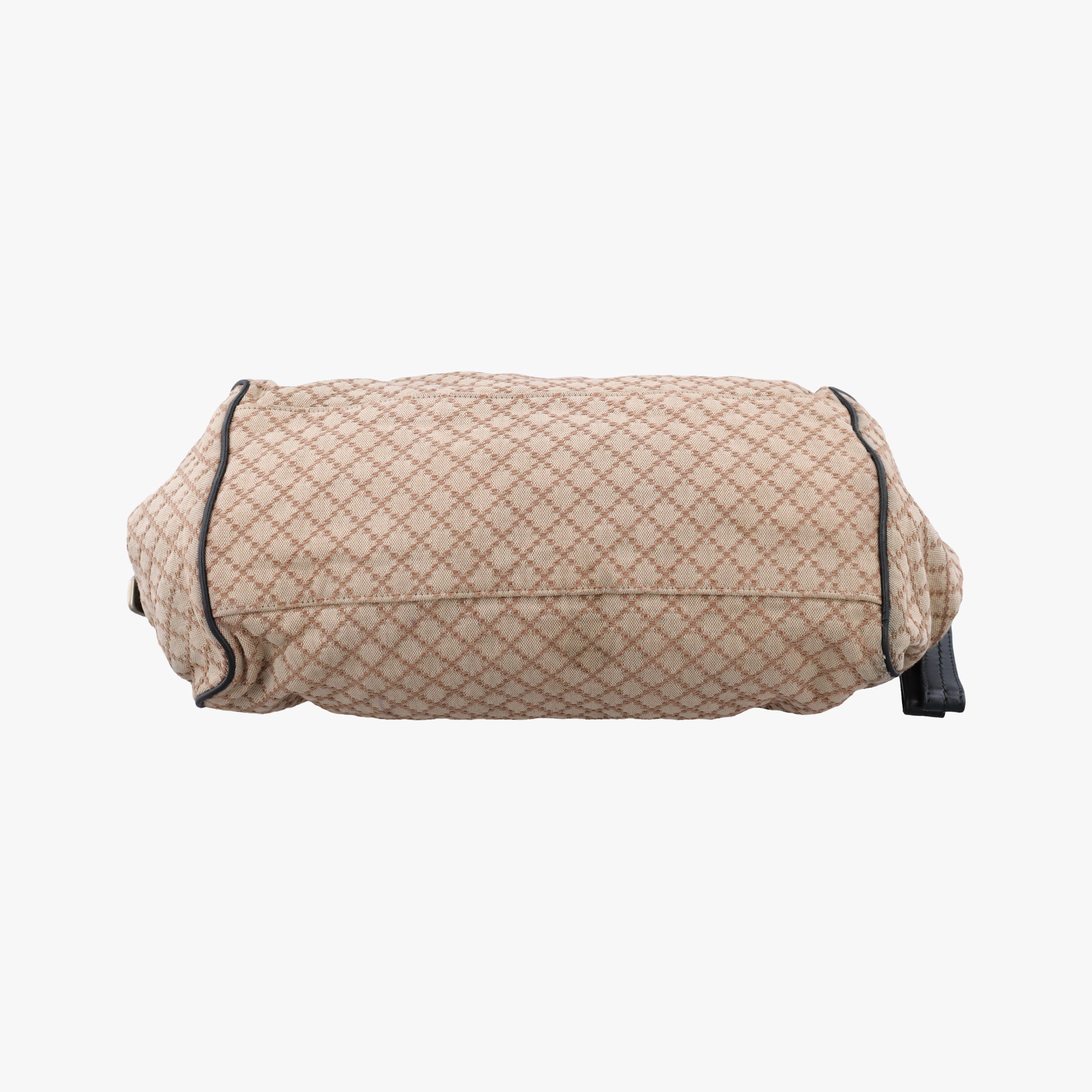 Secondhand Gucci Sukey Diamante Beige×Black canvas×leather 223974 shoulderbag | stylenewstar
