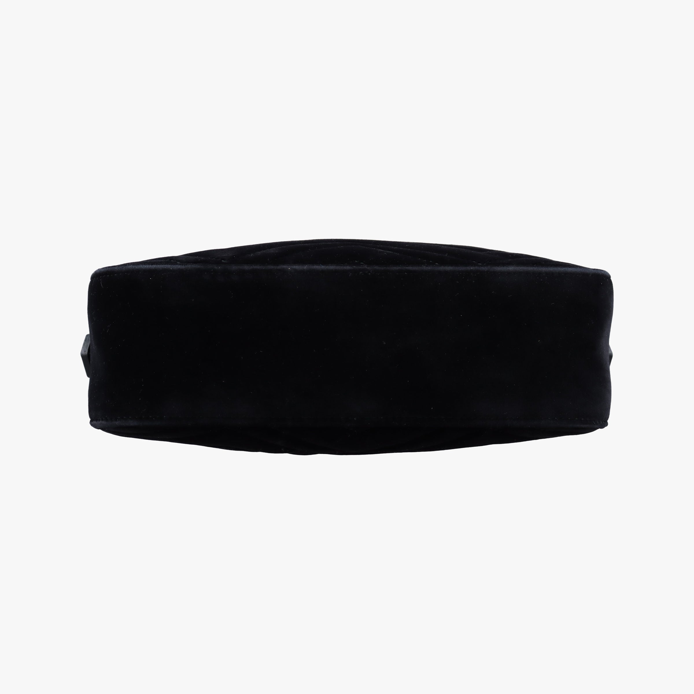 Pre-owned Gucci GG Marmont Black velour 447632 shoulderbag | stylenewstar
