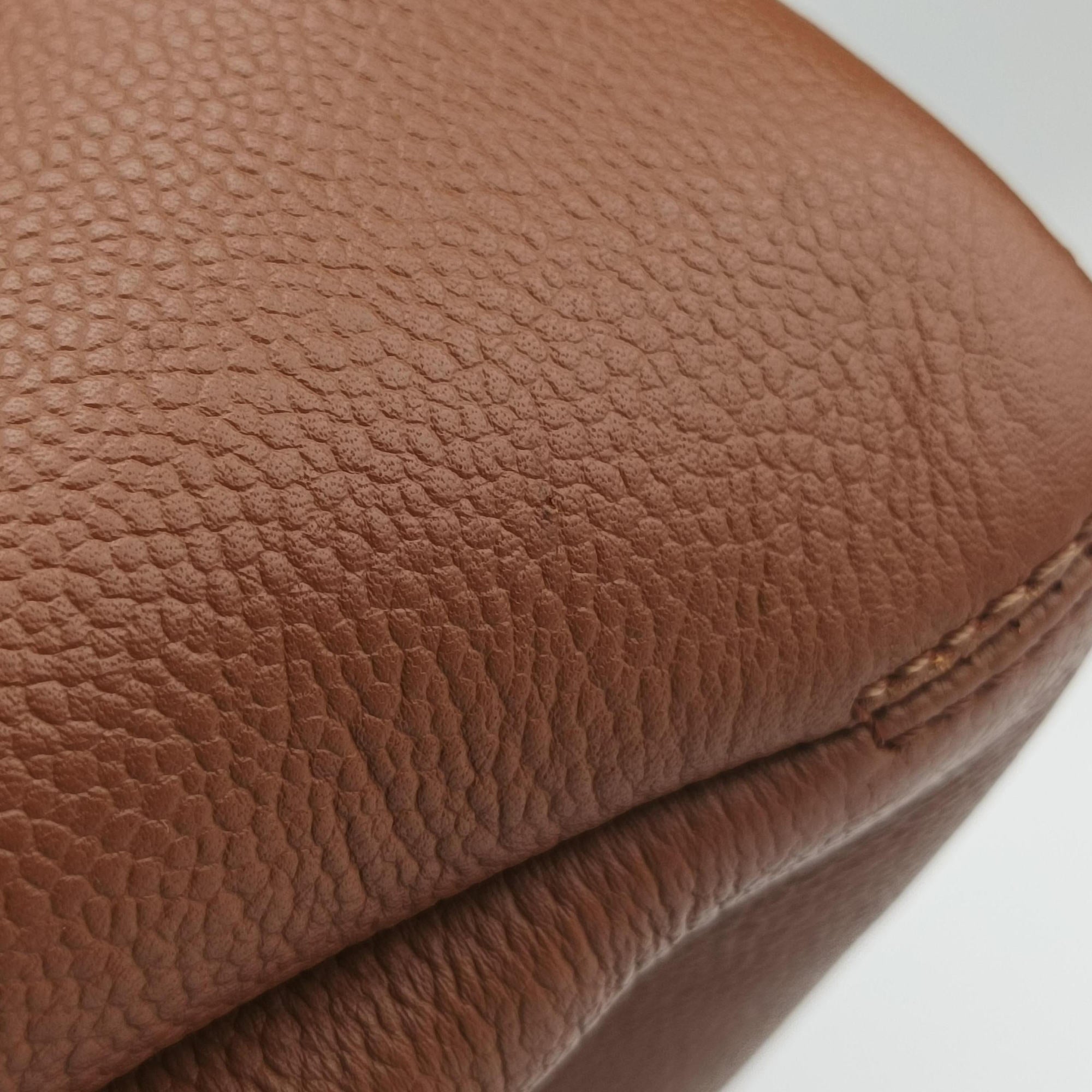 Pre-owned Chanel Coco Mark Brown Caviar Skin A16798 handbag | stylenewstar