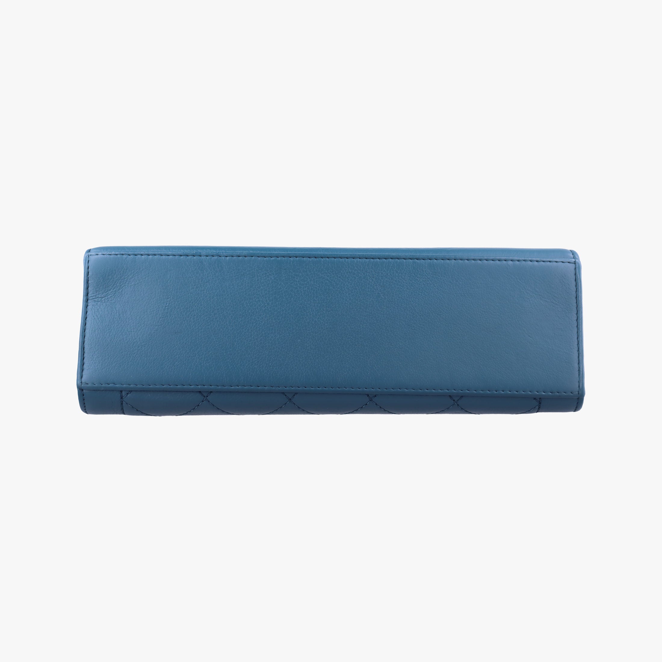 Pre-owned Chanel Label Click Flap Blue Leather A93702 shoulderbag | stylenewstar