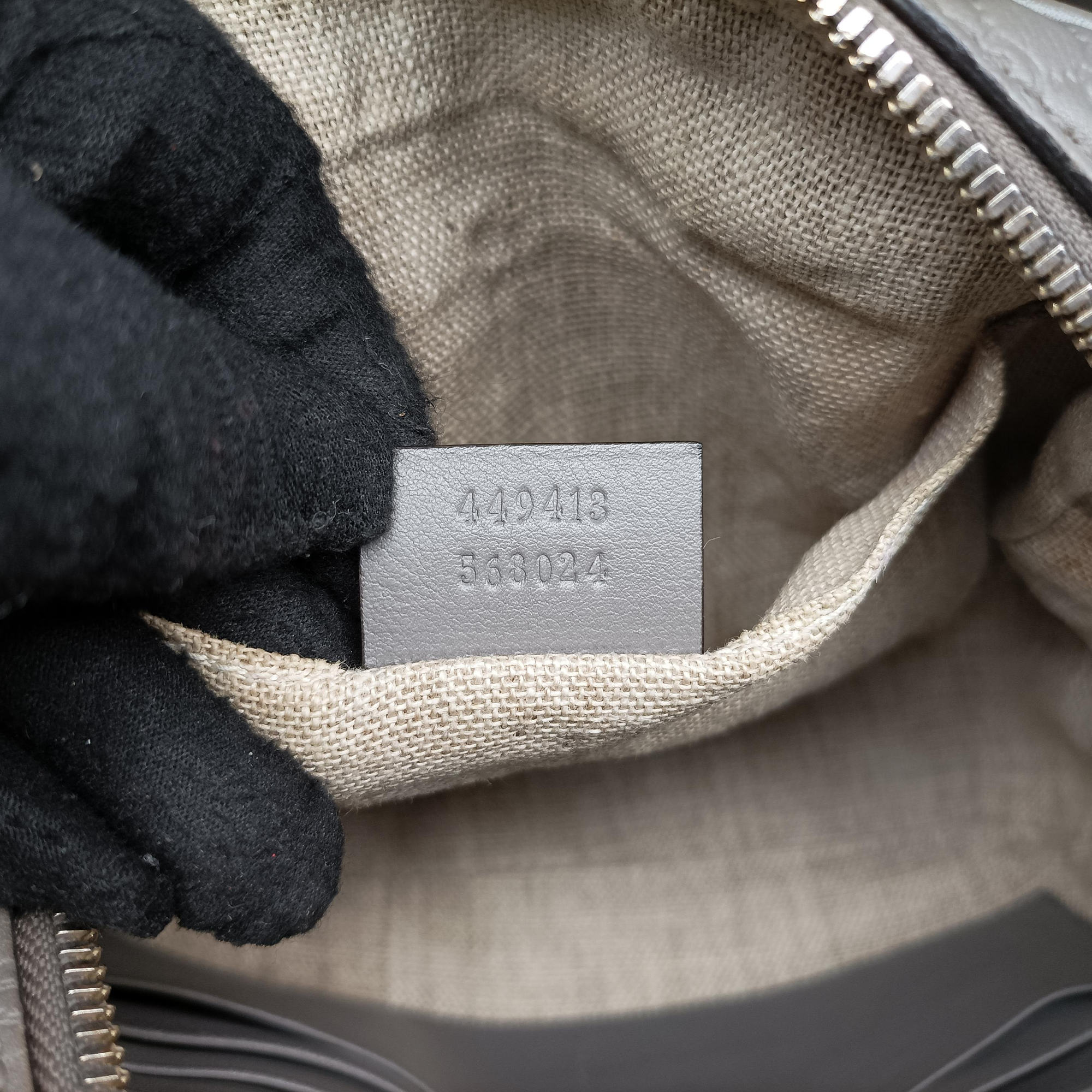 Secondhand Gucci Bree Microguccissima Grey Leather 449413 shoulderbag | stylenewstar