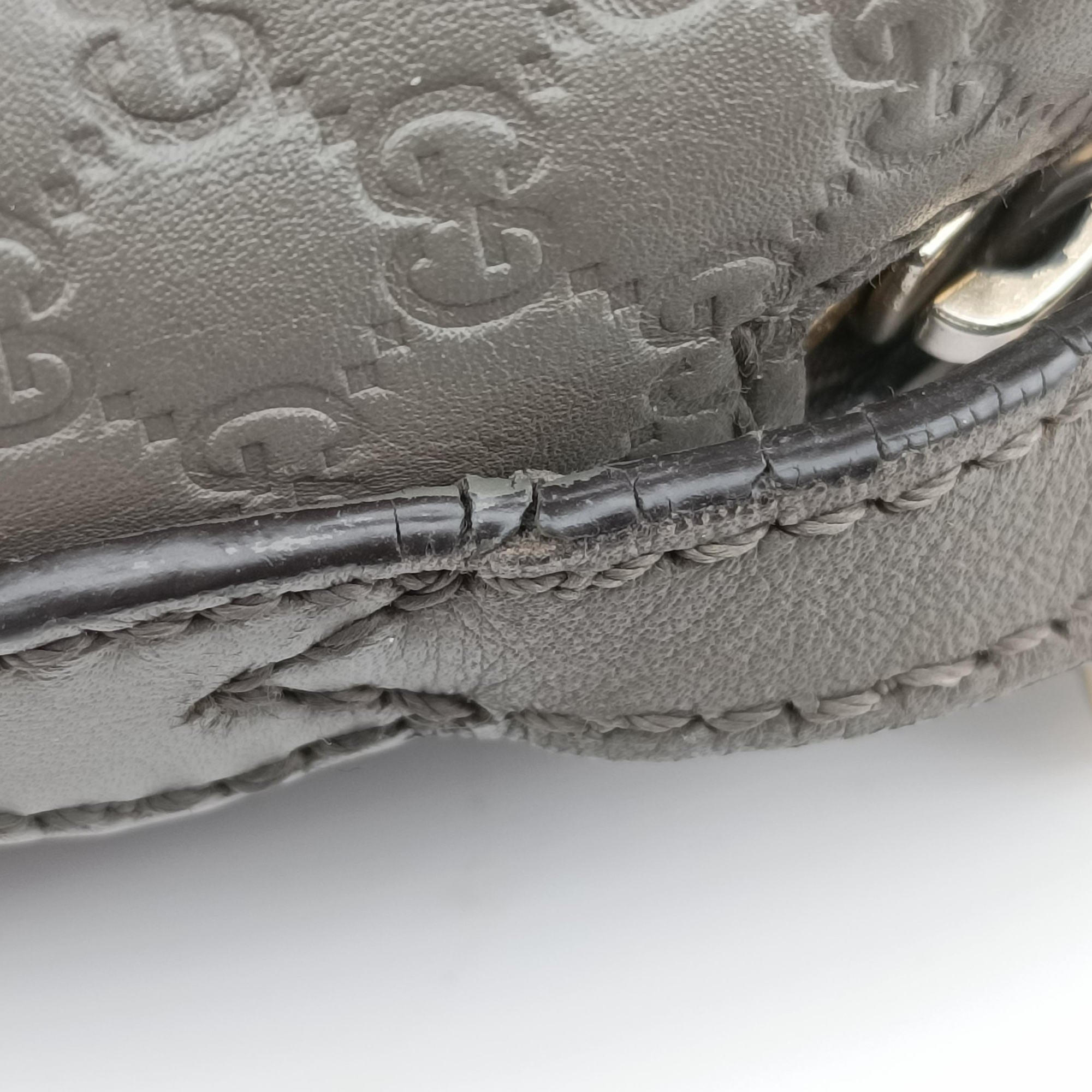 Secondhand Gucci Bree Microguccissima Grey Leather 449413 shoulderbag | stylenewstar