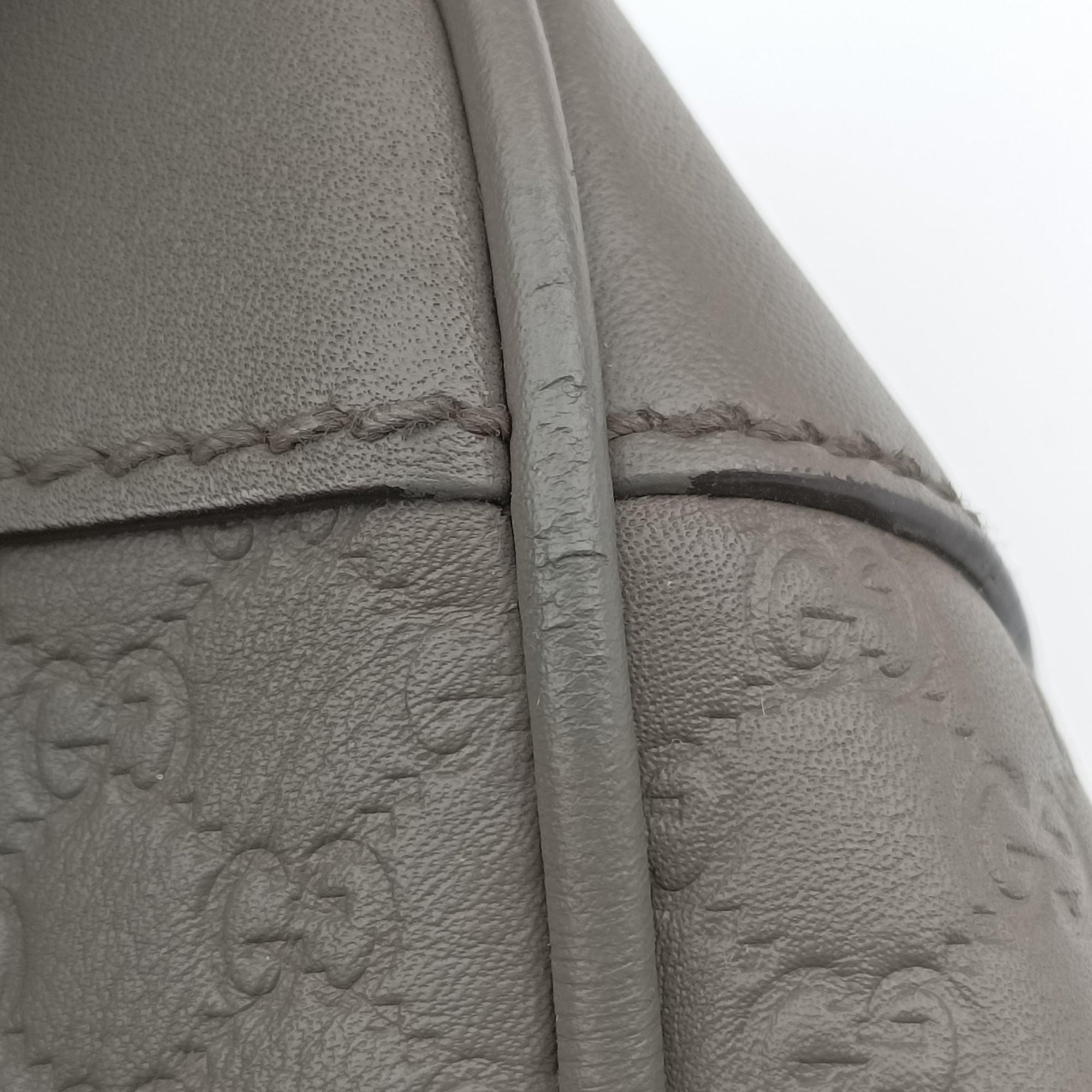 Secondhand Gucci Bree Microguccissima Grey Leather 449413 shoulderbag | stylenewstar