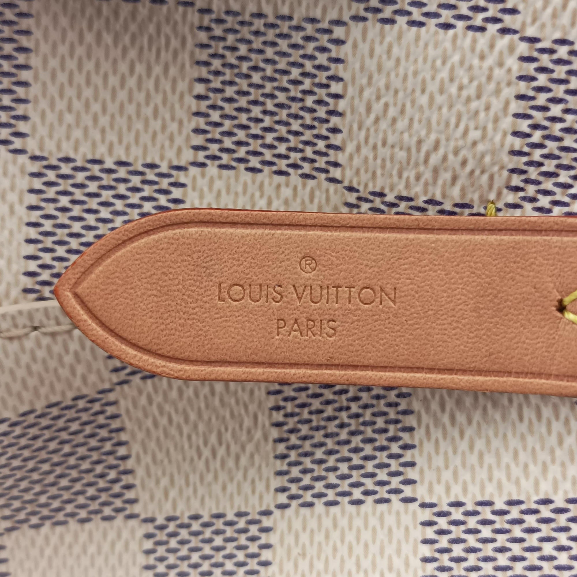 Pre-owned Louis Vuitton NeoNoe MM AZUR×multicolor Damier Canvas N40474 shoulderbag | stylenewstar