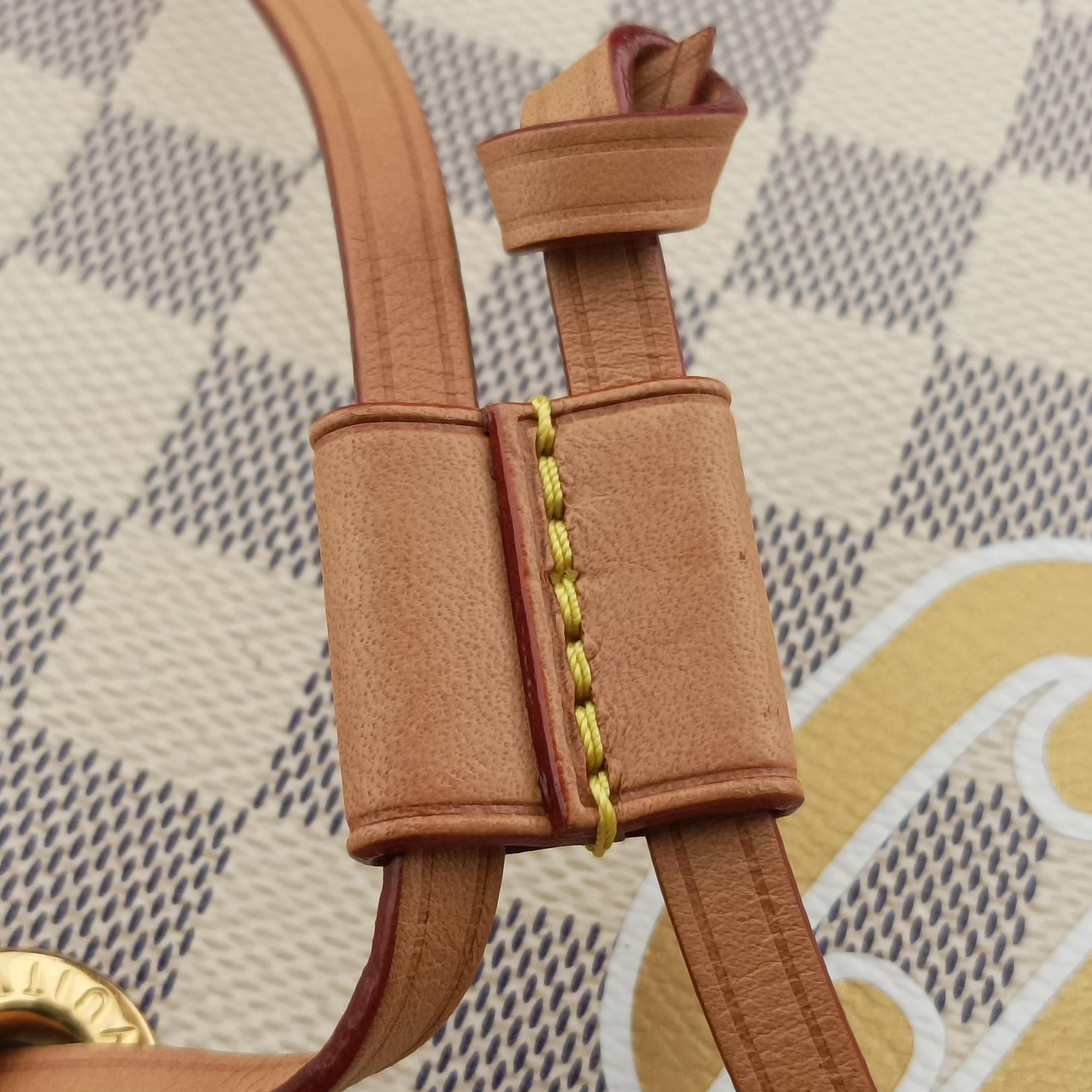 Pre-owned Louis Vuitton NeoNoe MM AZUR×multicolor Damier Canvas N40474 shoulderbag | stylenewstar