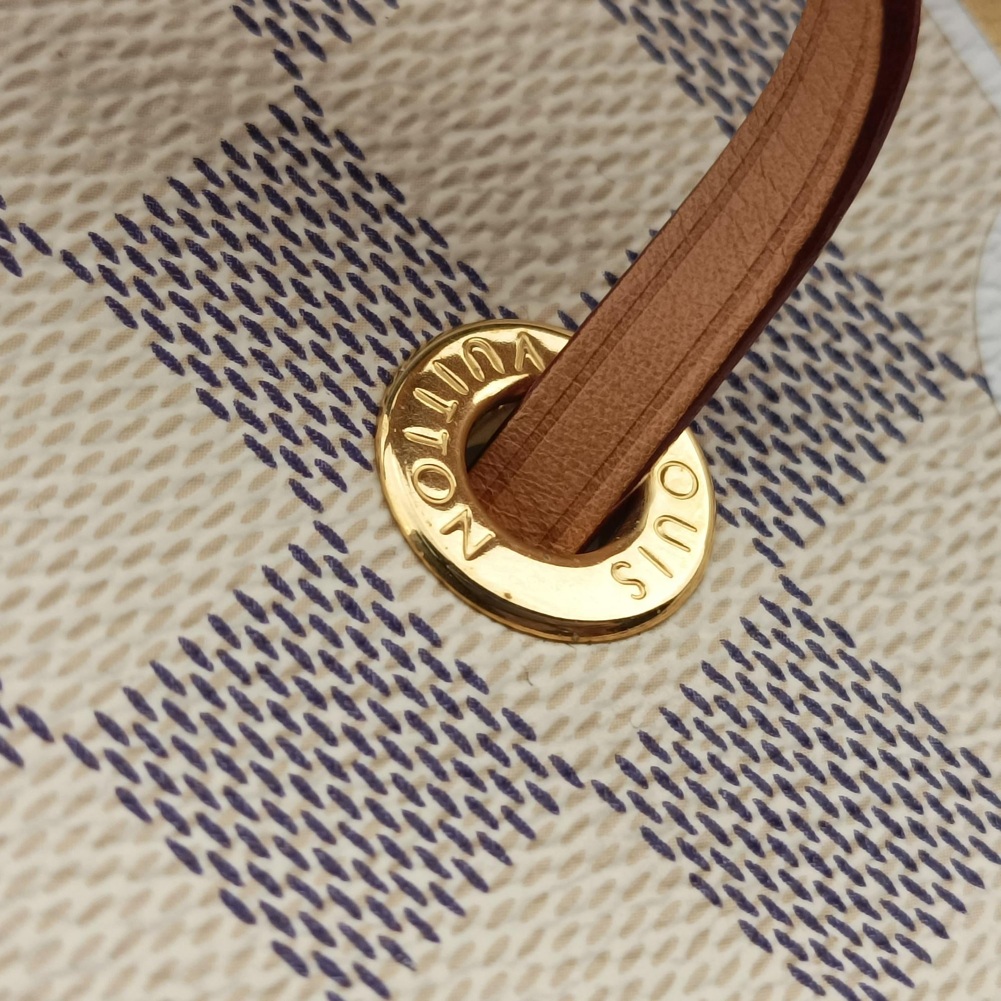 Pre-owned Louis Vuitton NeoNoe MM AZUR×multicolor Damier Canvas N40474 shoulderbag | stylenewstar