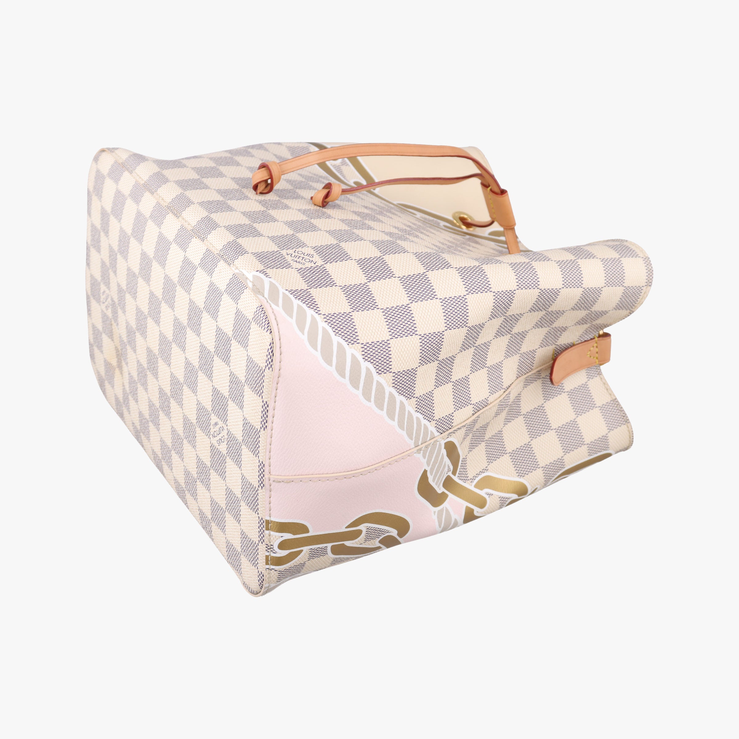 Pre-owned Louis Vuitton NeoNoe MM AZUR×multicolor Damier Canvas N40474 shoulderbag | stylenewstar
