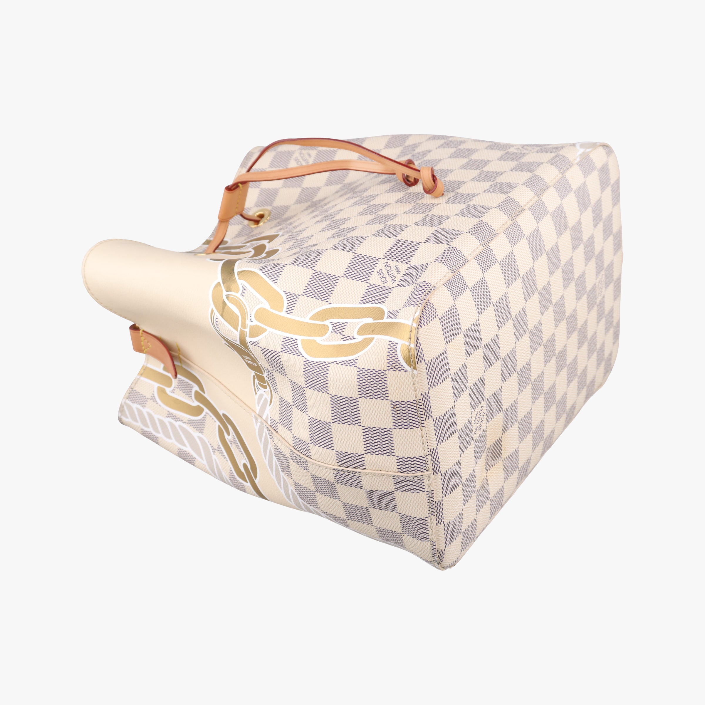 Pre-owned Louis Vuitton NeoNoe MM AZUR×multicolor Damier Canvas N40474 shoulderbag | stylenewstar