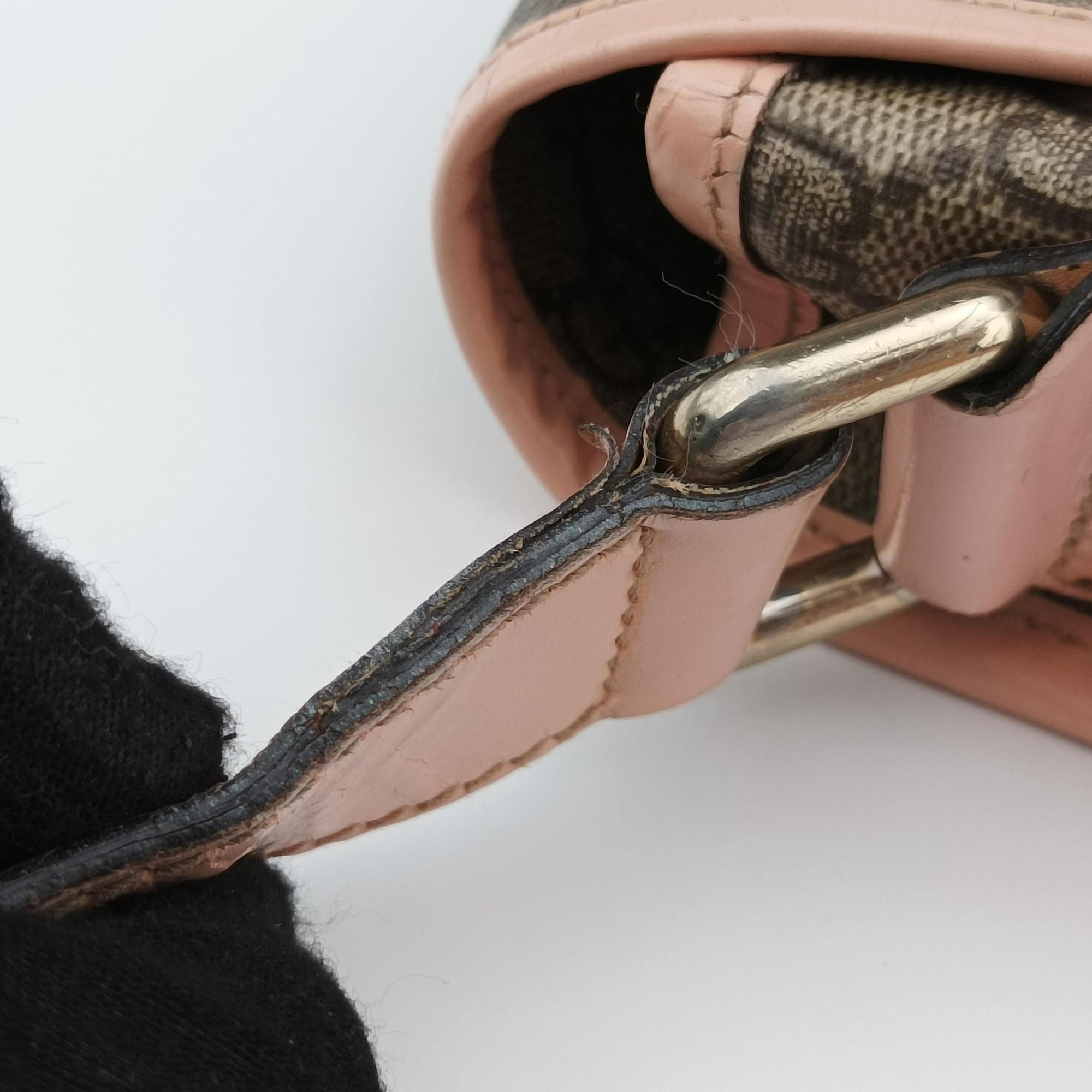 Secondhand Gucci GG Plus Messenger Beige×Pink PVC coated canvas×Leather 201732 shoulderbag | stylenewstar