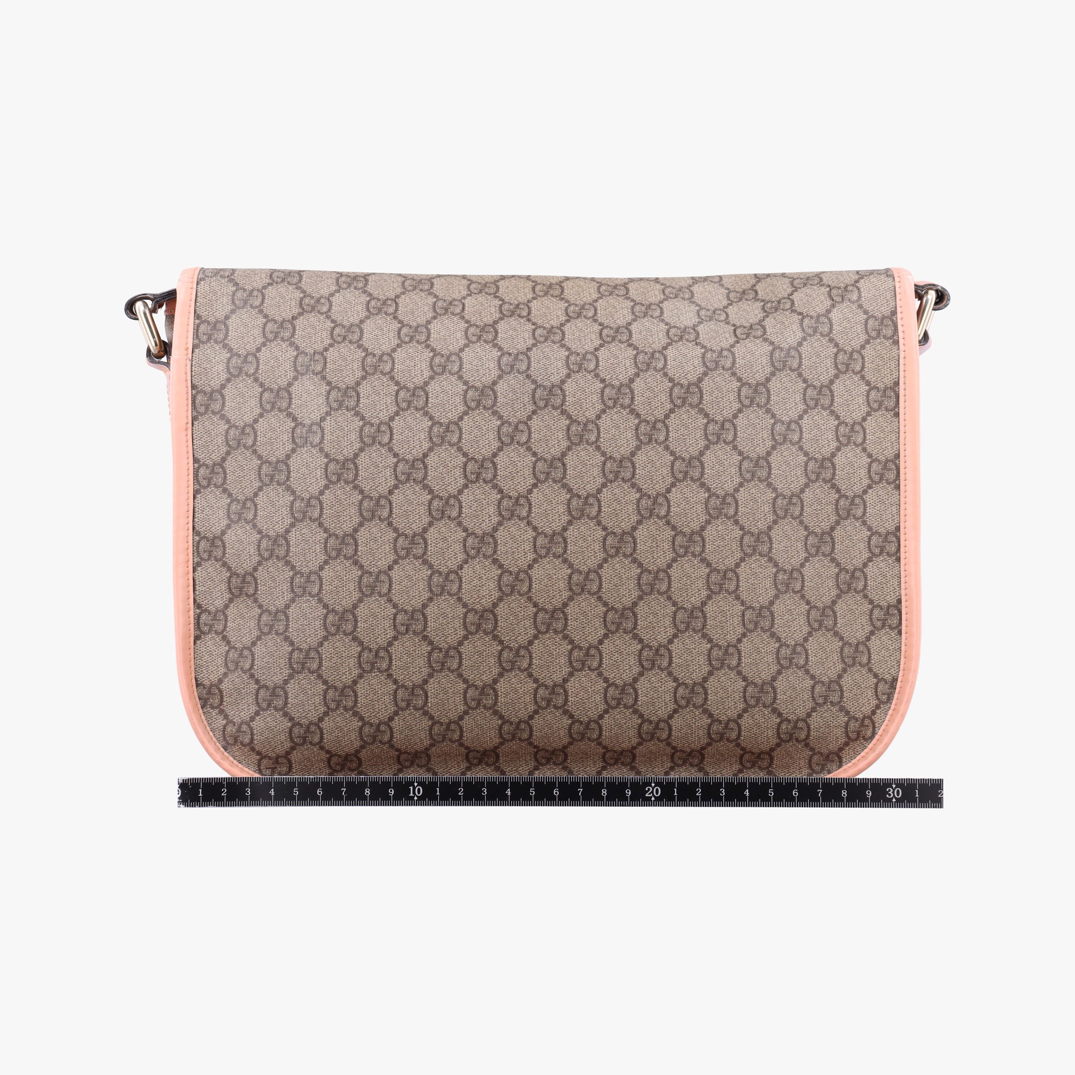 Secondhand Gucci GG Plus Messenger Beige×Pink PVC coated canvas×Leather 201732 shoulderbag | stylenewstar