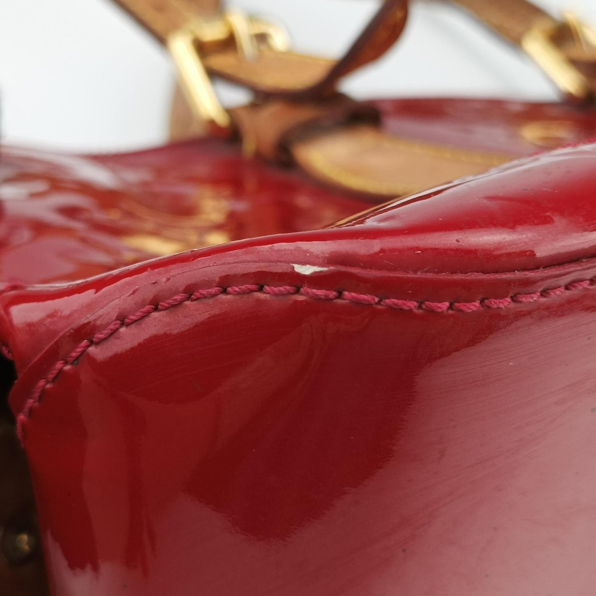 Pre-owned Louis Vuitton Rosewood Avenue POMME D’AMOUR Vernis M93507 shoulderbag | stylenewstar