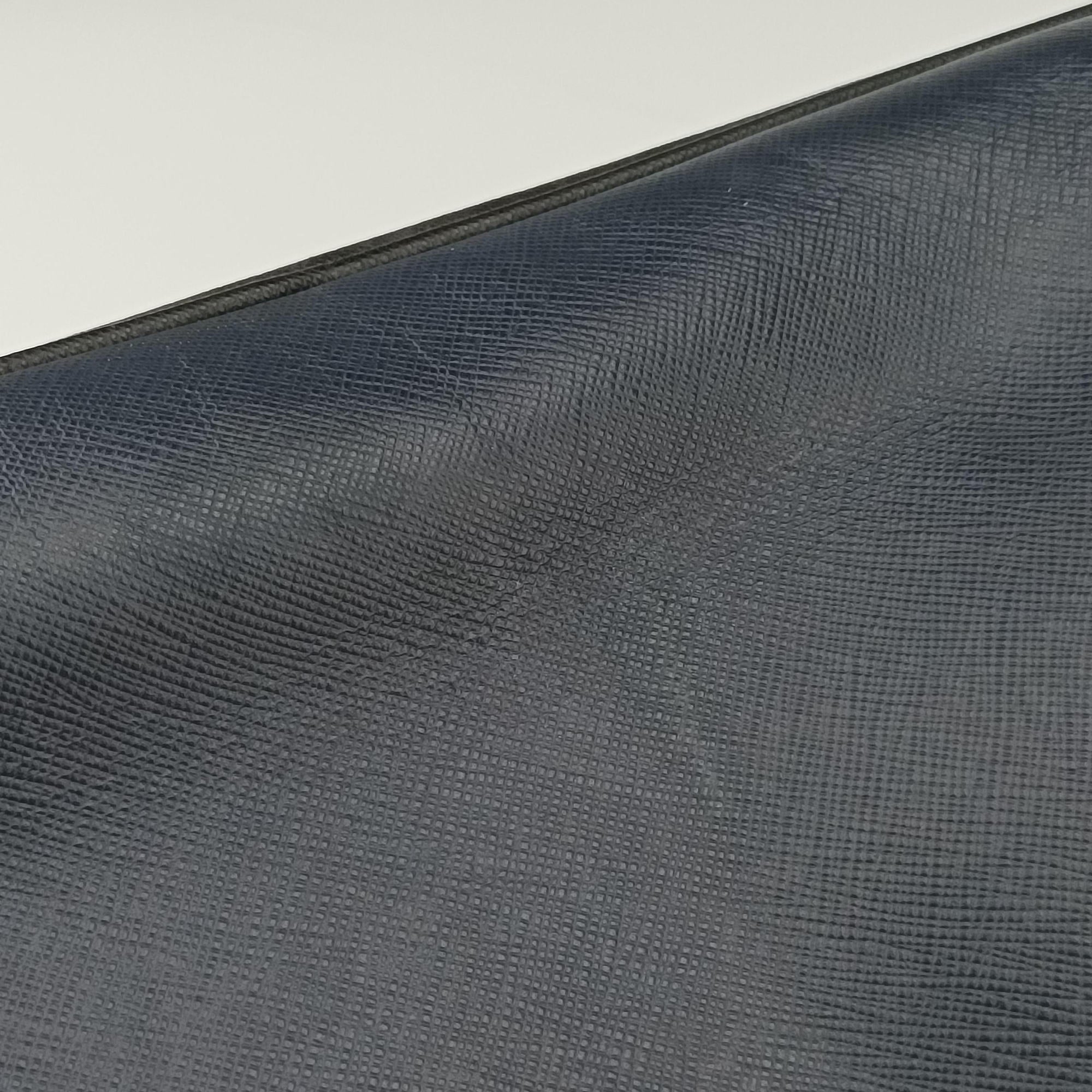 Pre-owned Prada Briefcase Navy × Black SAFFIANO Leather VS305M handbag | stylenewstar