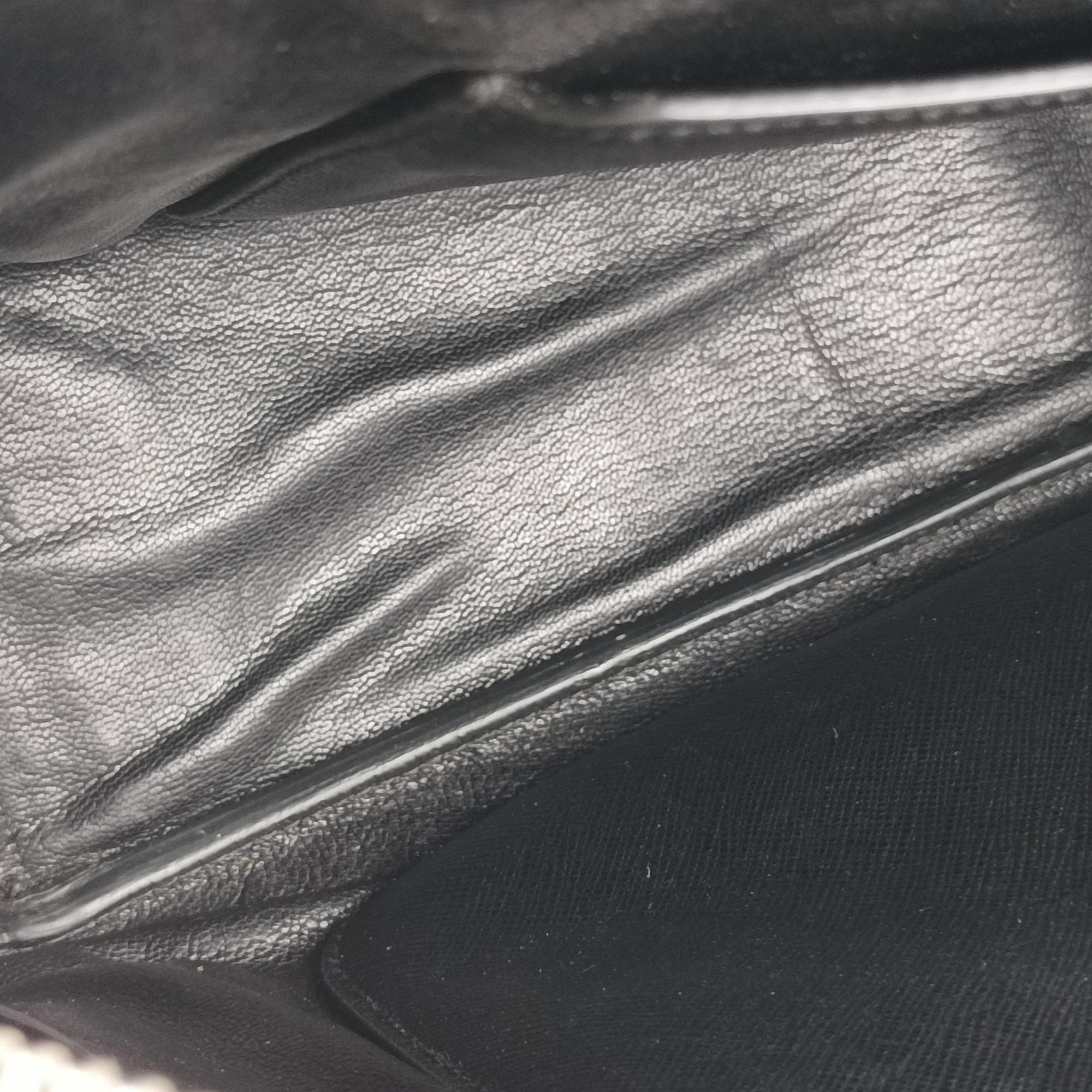 Pre-owned Prada Briefcase Navy × Black SAFFIANO Leather VS305M handbag | stylenewstar