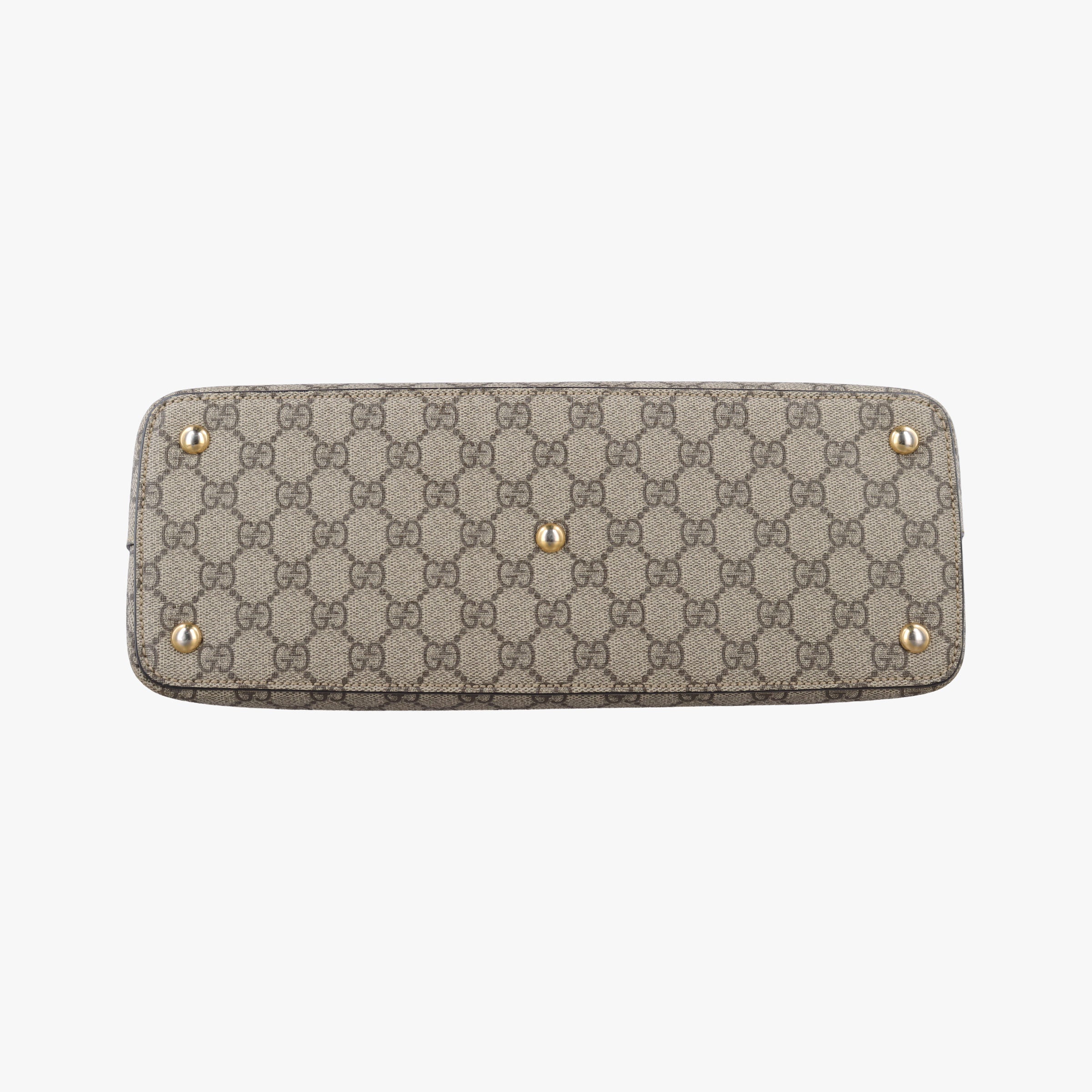 Pre-owned Gucci GG SUPREME Brown PVC coated canvas×Leather 409534 shoulderbag | stylenewstar