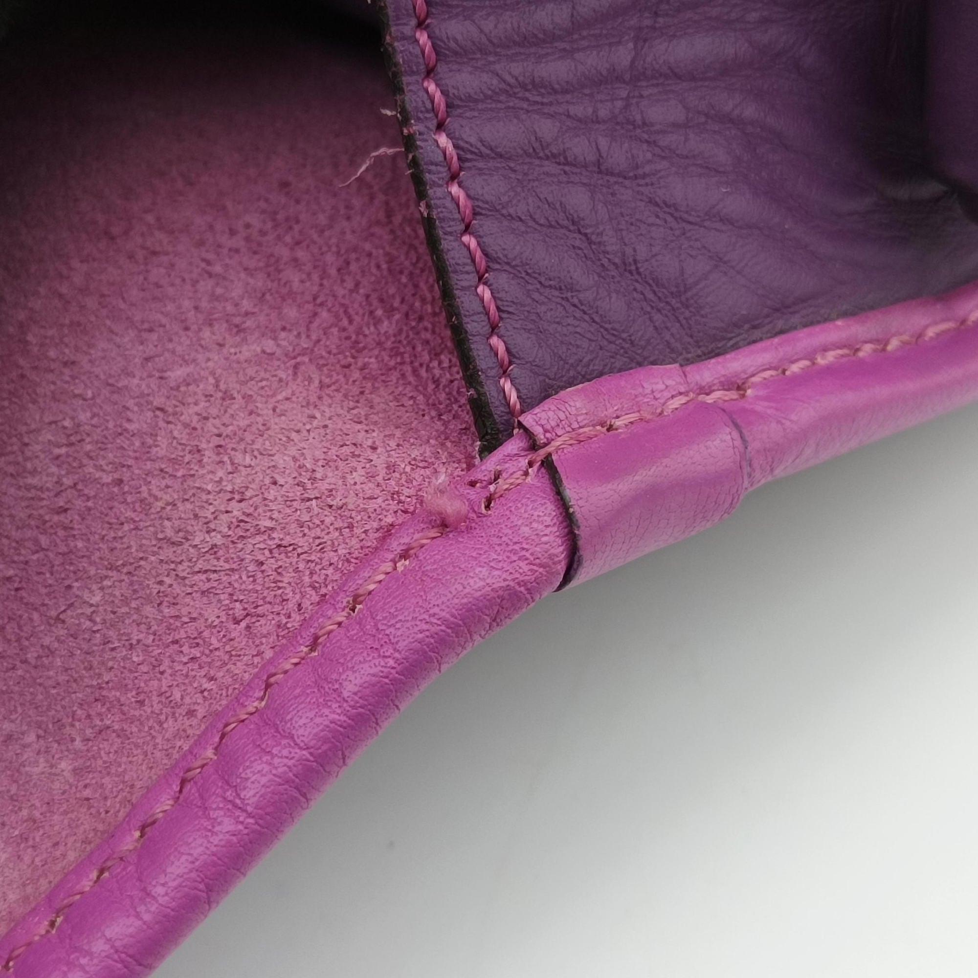Pre-owned Loewe Ines Purple Leather  shoulderbag | stylenewstar