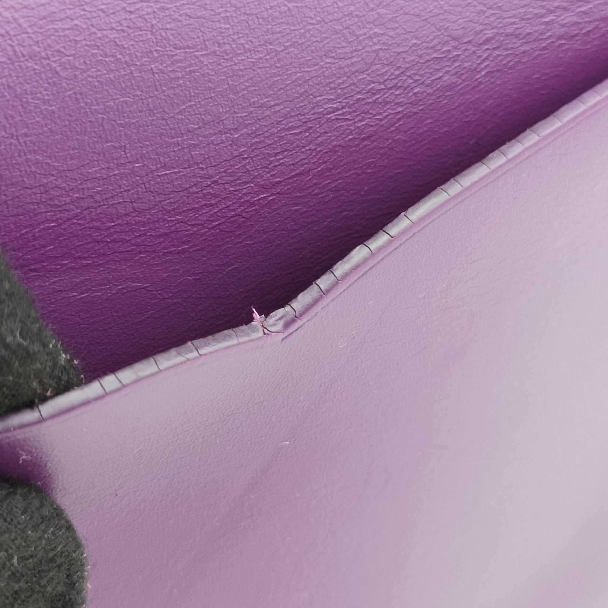 Pre-owned Loewe Ines Purple Leather  shoulderbag | stylenewstar