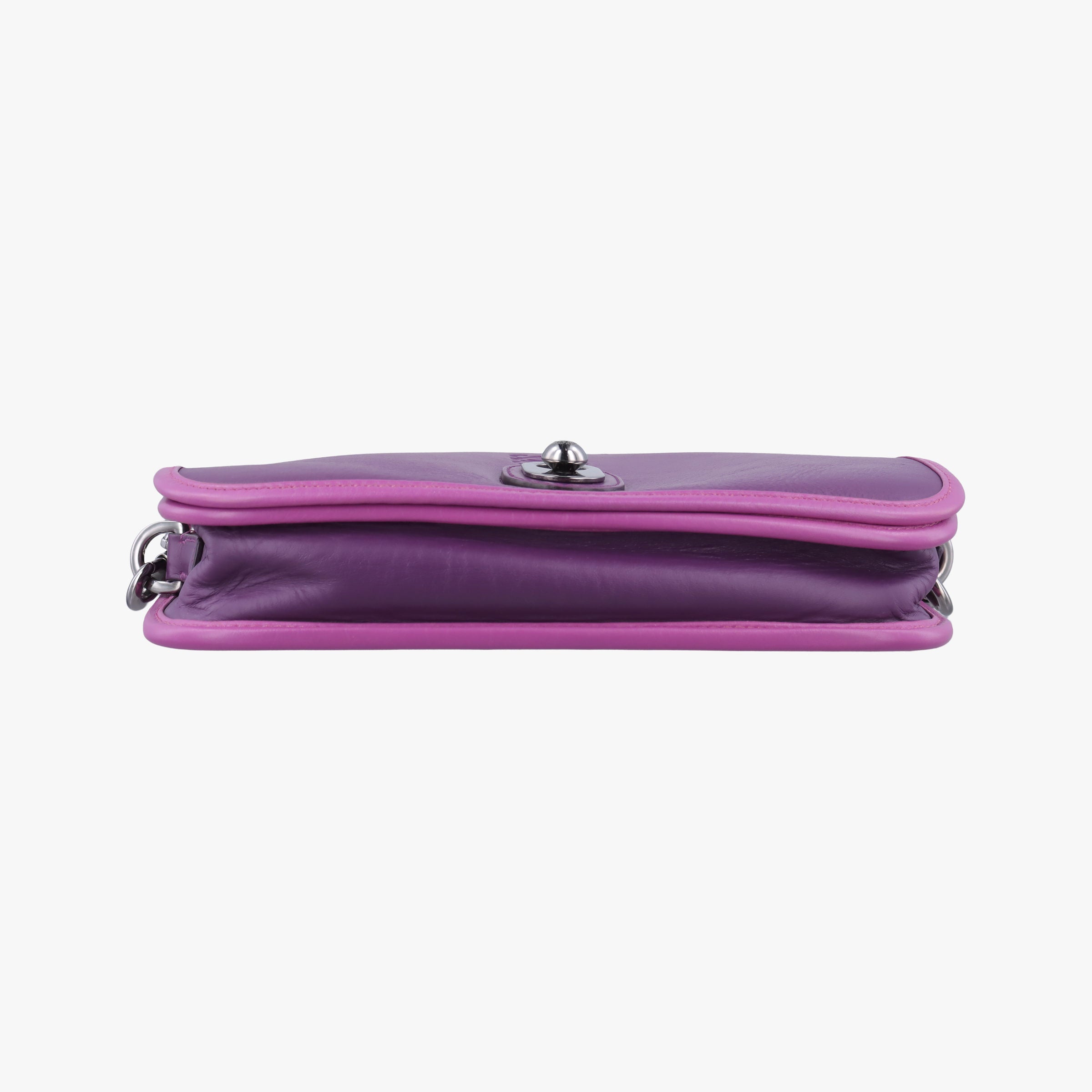 Pre-owned Loewe Ines Purple Leather  shoulderbag | stylenewstar
