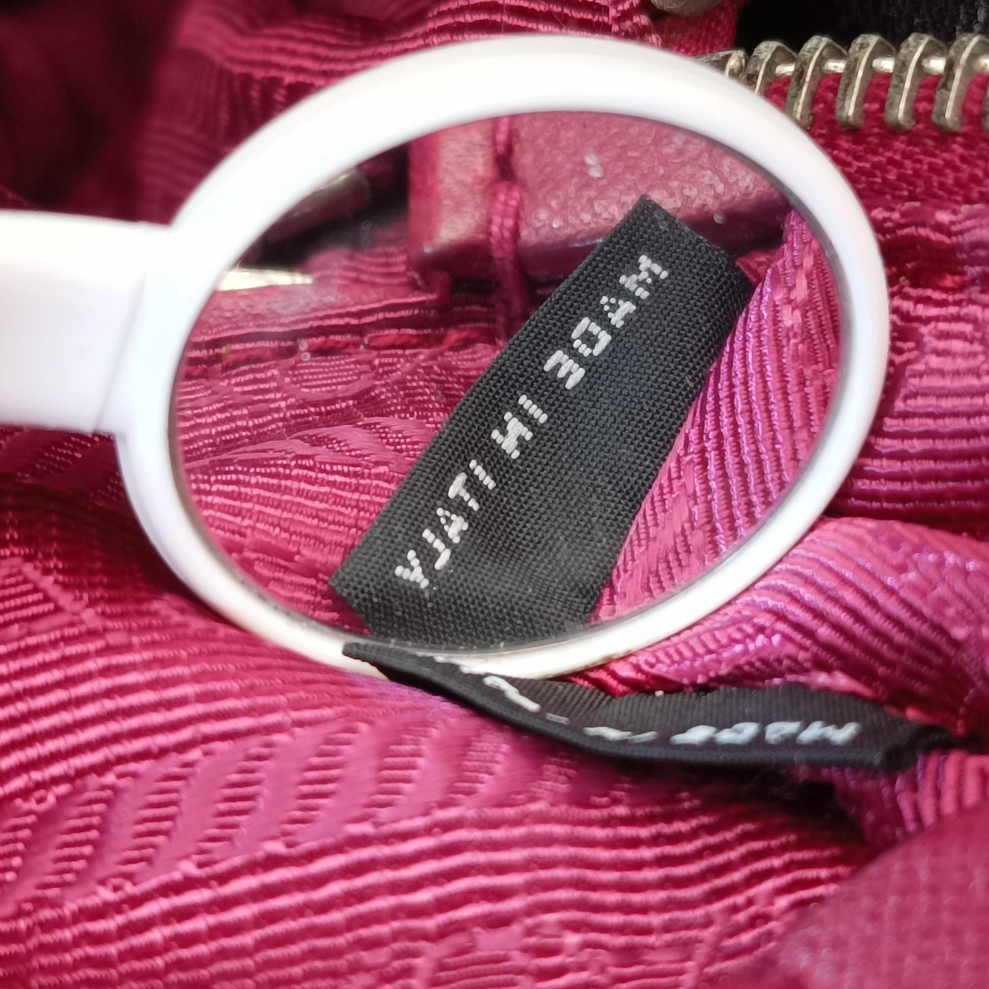 Pre-owned Prada Stitched quilting Rose nylon BR4965 shoulderbag | stylenewstar