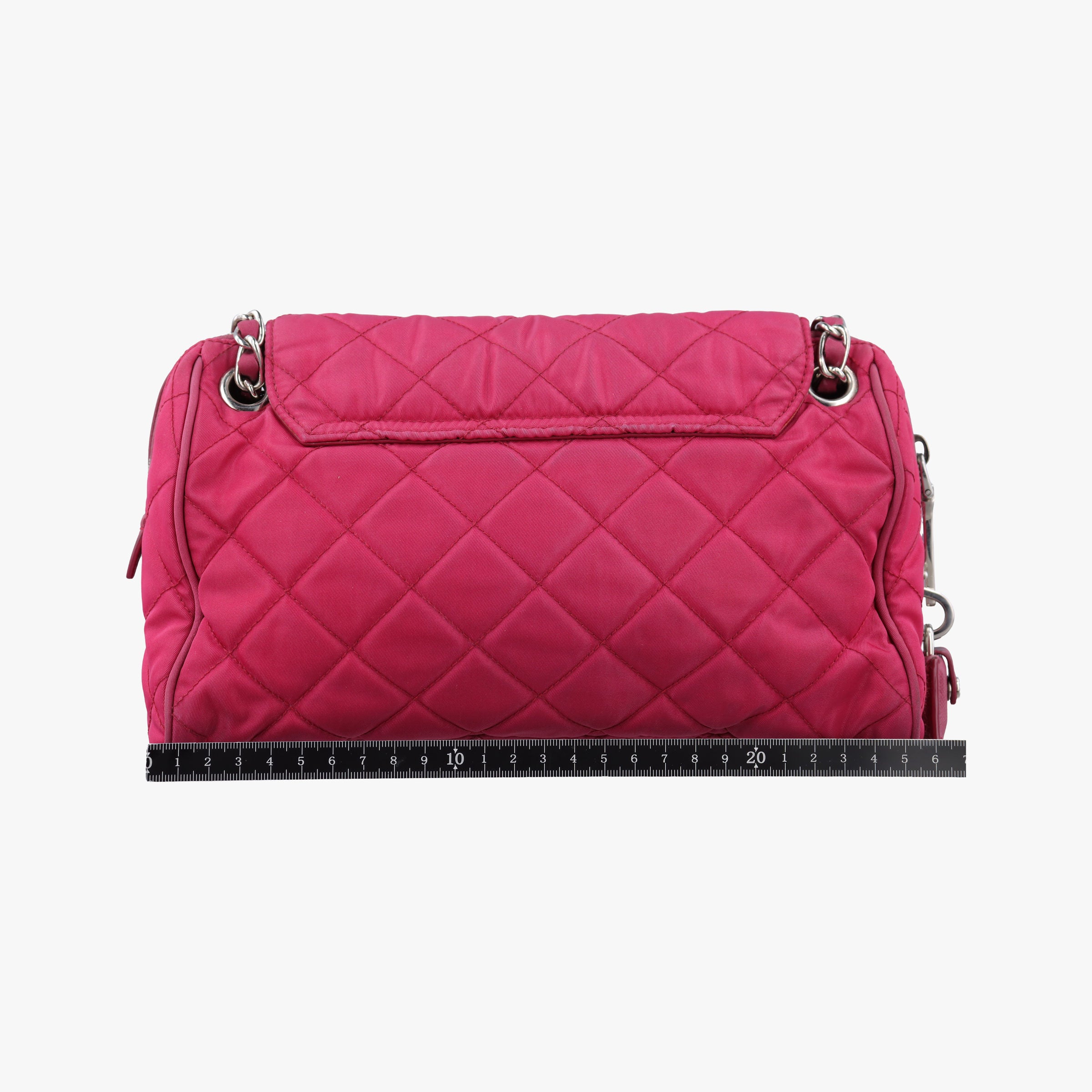 Pre-owned Prada Stitched quilting Rose nylon BR4965 shoulderbag | stylenewstar