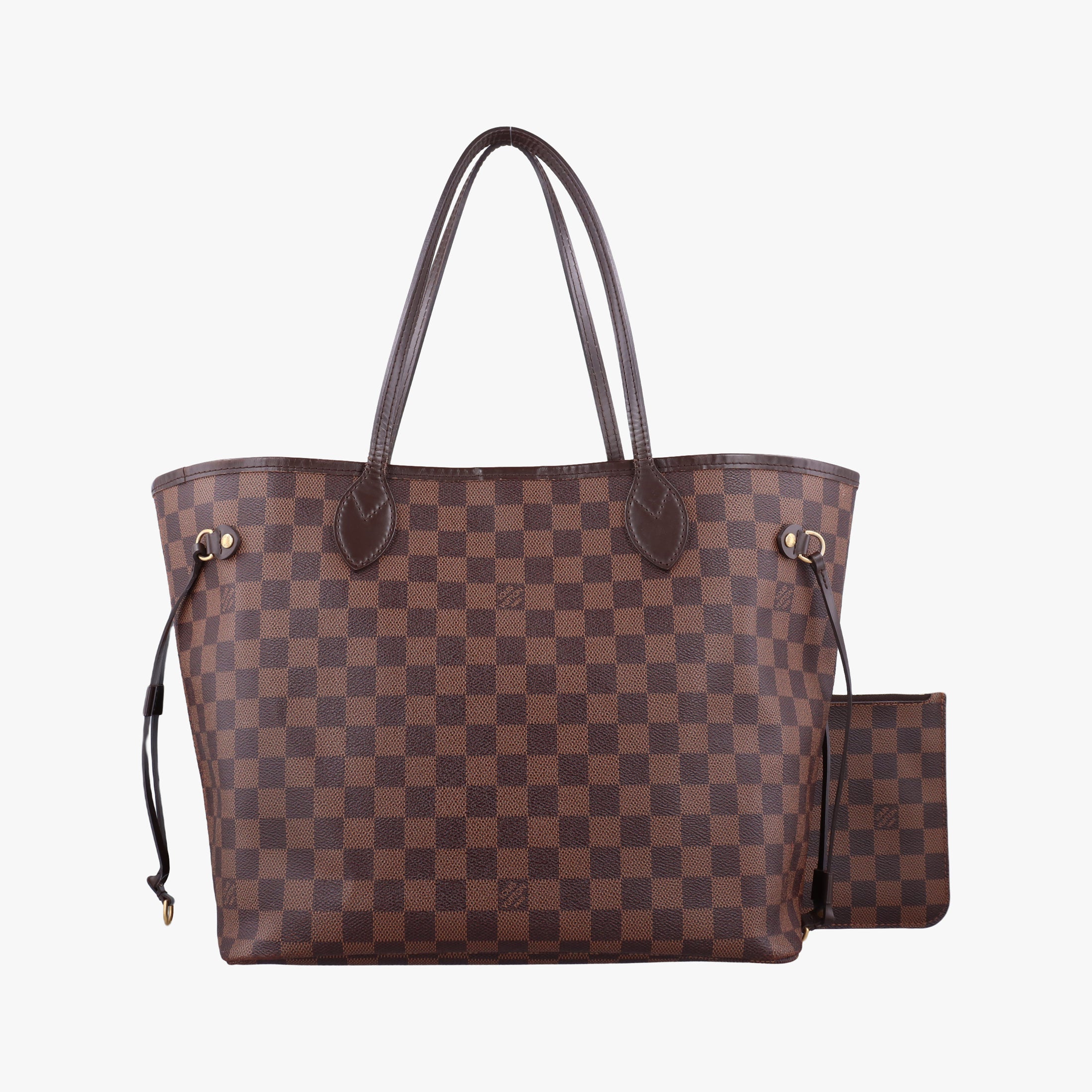 Pre-owned Louis Vuitton NEVERFULL MM EBENE Damier Canvas N51105 shoulderbag | stylenewstar