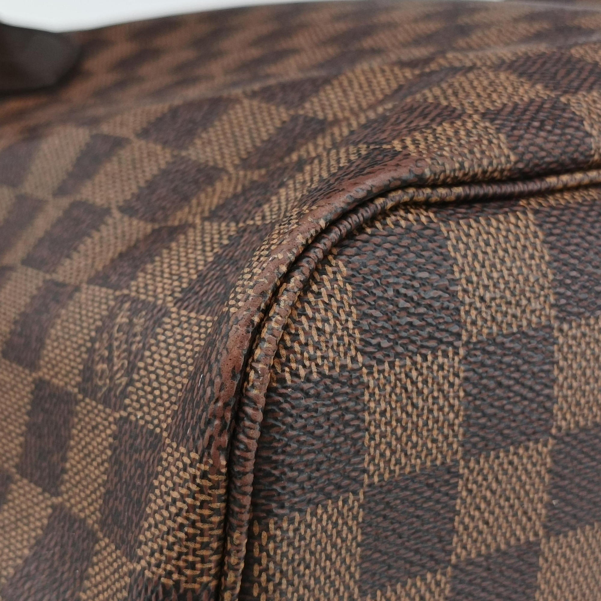 Pre-owned Louis Vuitton NEVERFULL MM EBENE Damier Canvas N51105 shoulderbag | stylenewstar