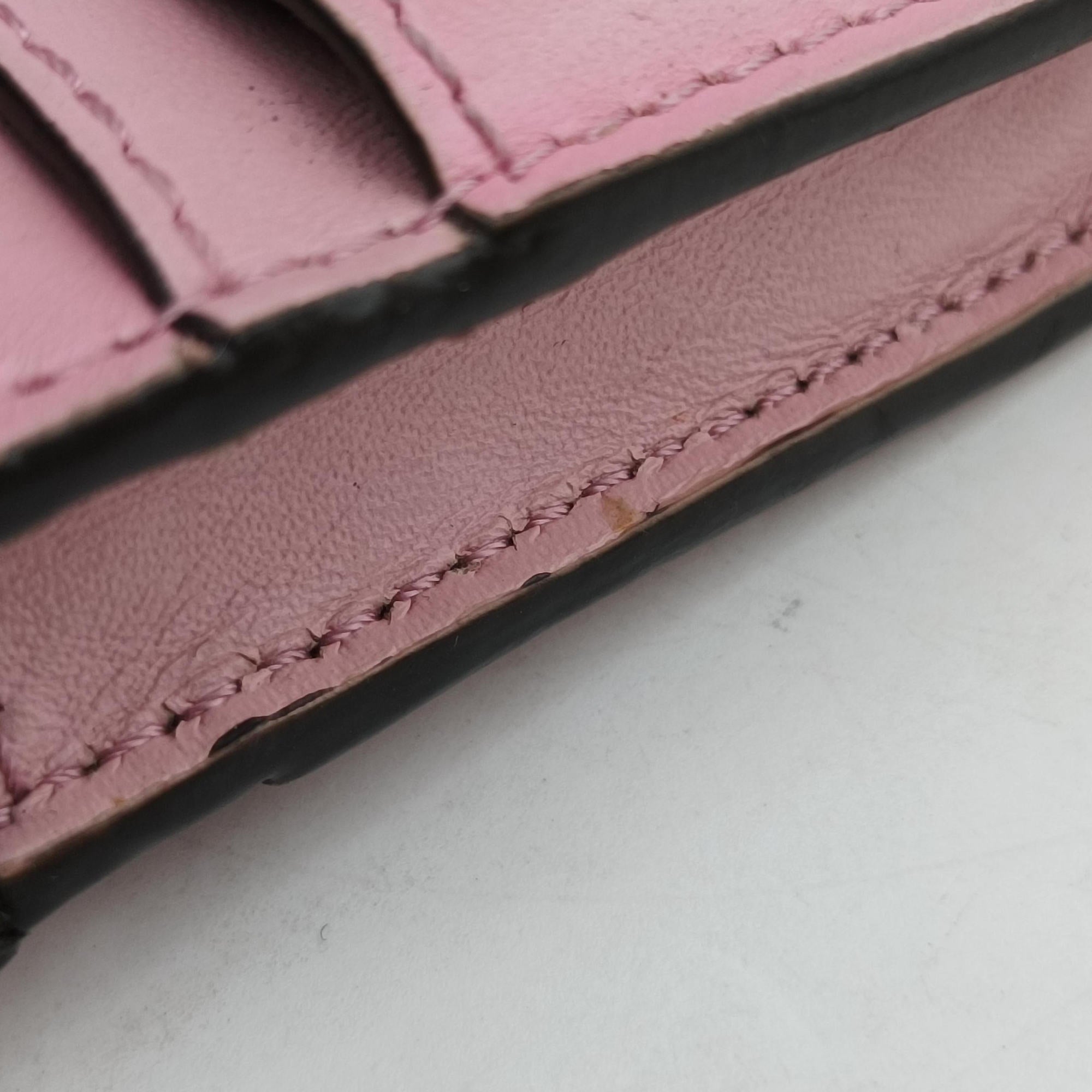 Secondhand Fendi micro flat Baguette Pink Leather 7M0311 shoulderbag | stylenewstar