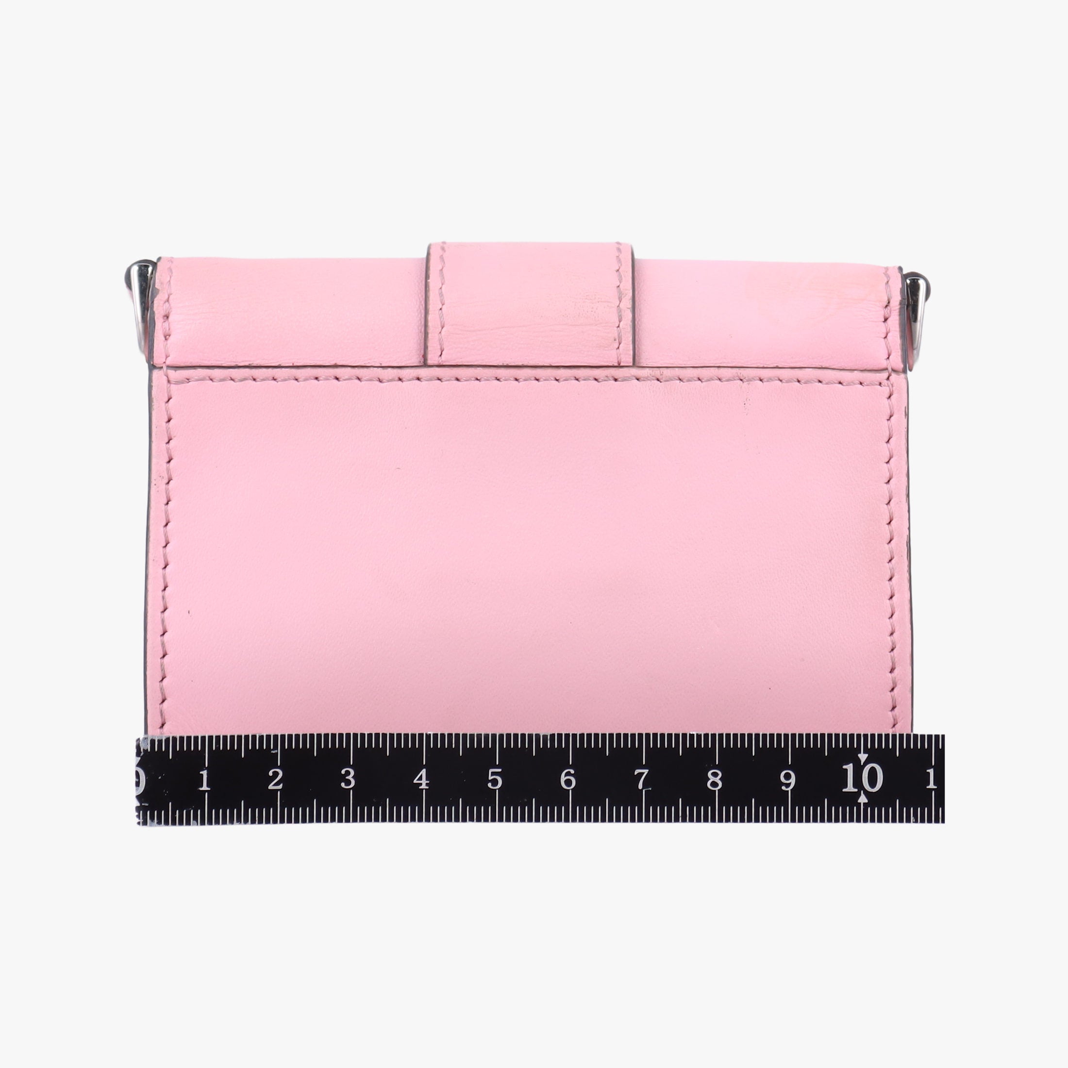 Secondhand Fendi micro flat Baguette Pink Leather 7M0311 shoulderbag | stylenewstar