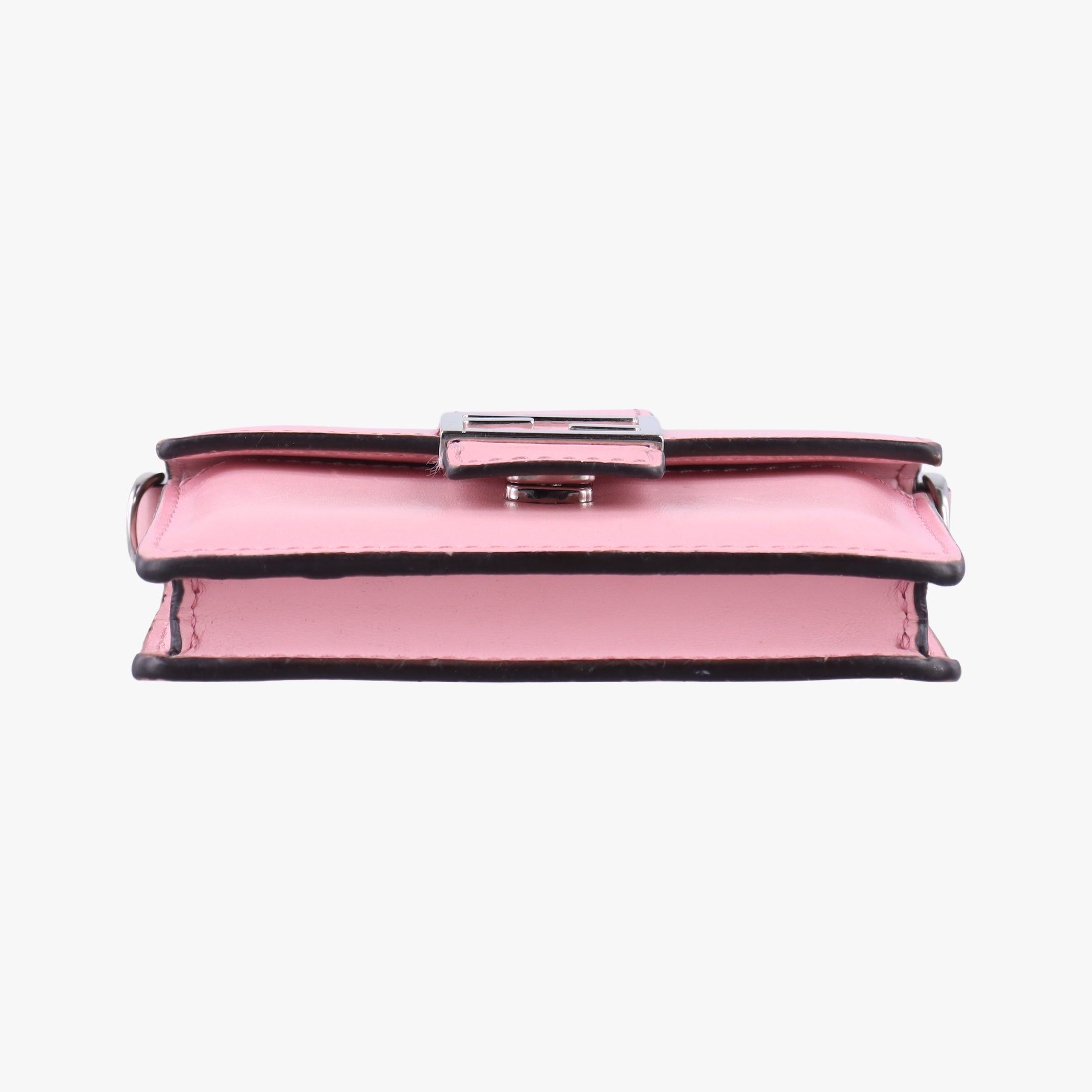 Secondhand Fendi micro flat Baguette Pink Leather 7M0311 shoulderbag | stylenewstar