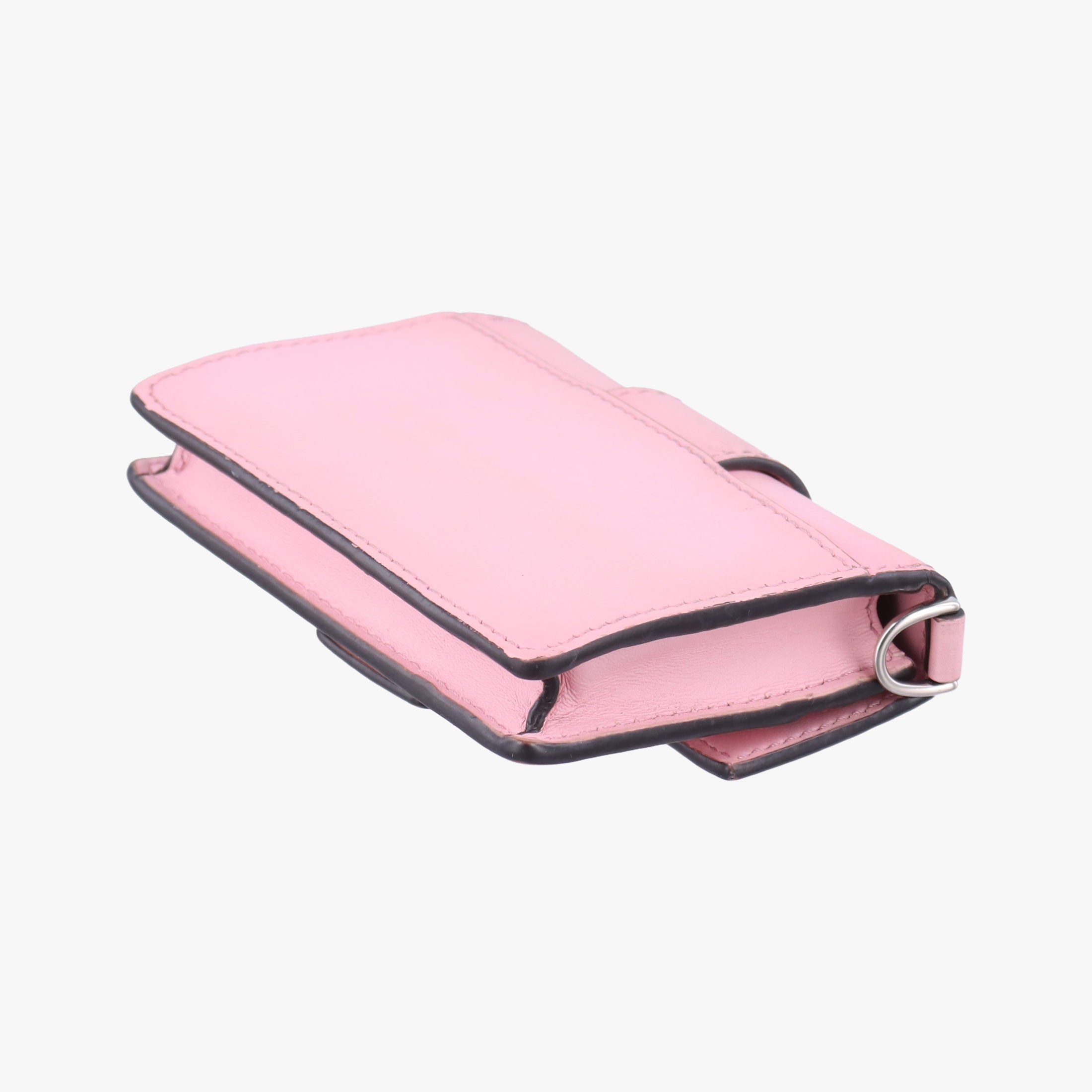 Secondhand Fendi micro flat Baguette Pink Leather 7M0311 shoulderbag | stylenewstar
