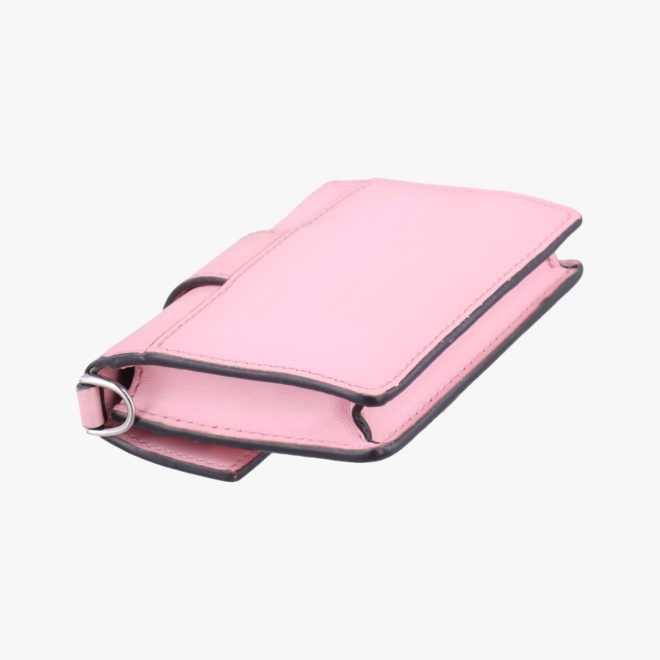 Secondhand Fendi micro flat Baguette Pink Leather 7M0311 shoulderbag | stylenewstar