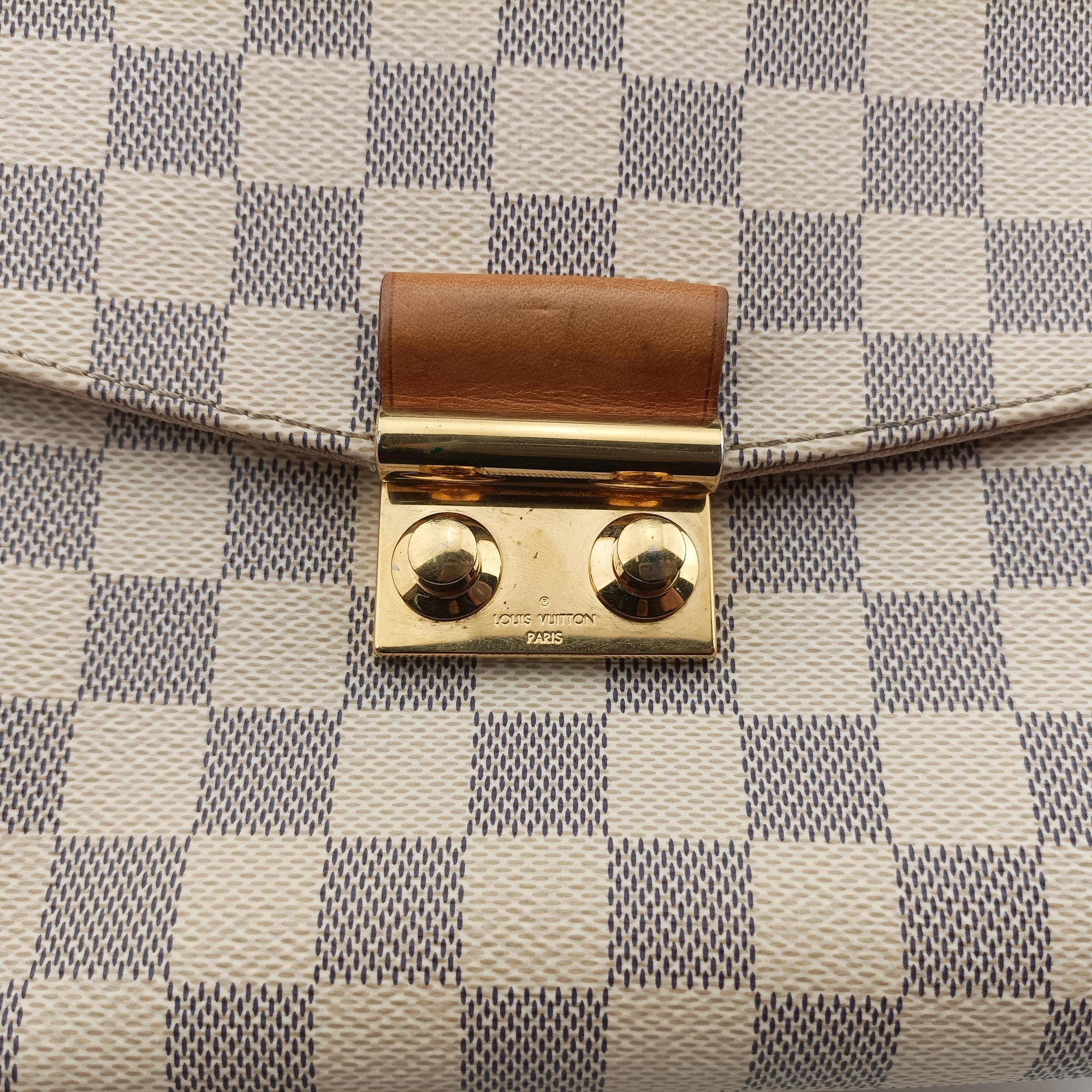 Pre-owned Louis Vuitton CROISETTE Azur Damier Canvas N41581 shoulderbag | stylenewstar