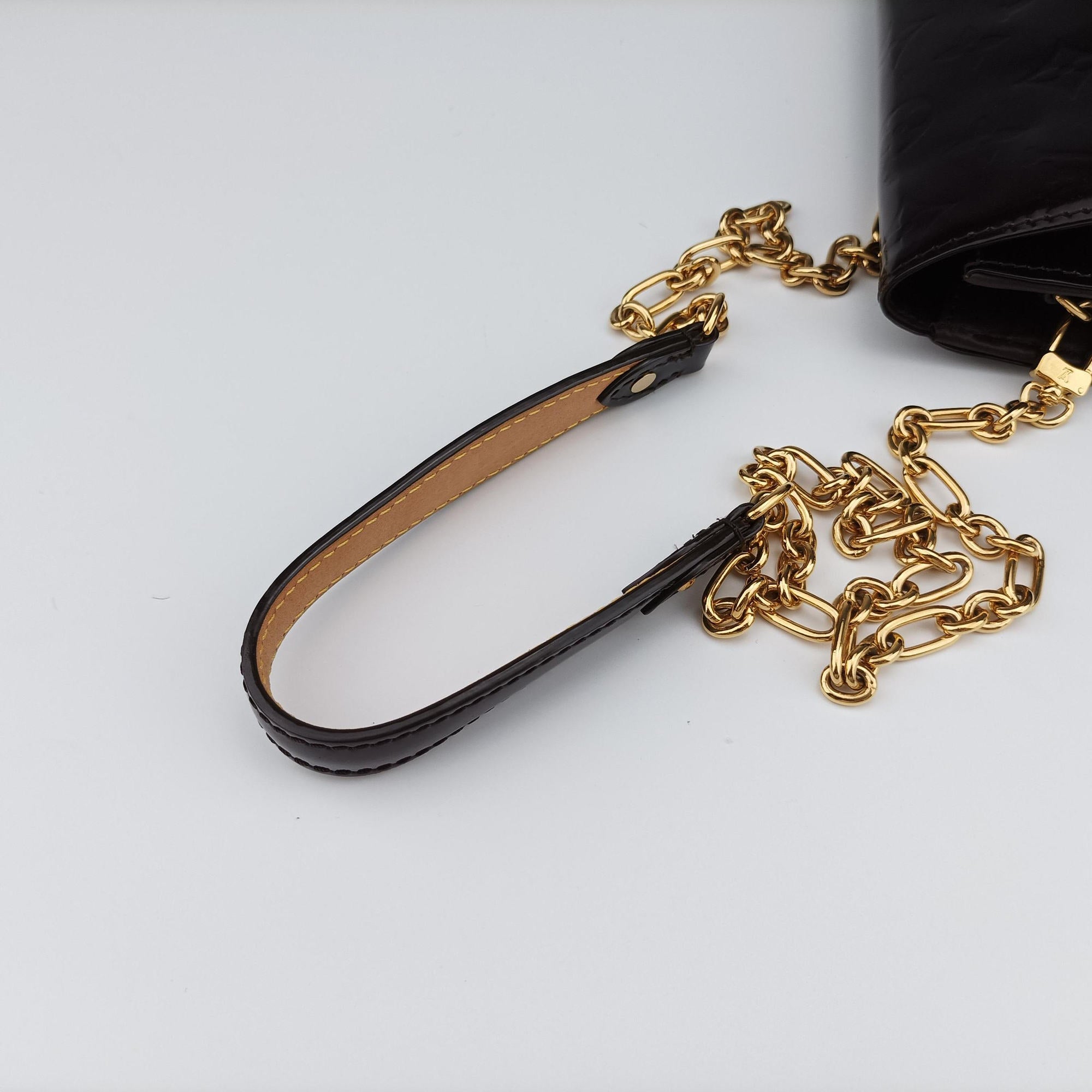Pre-owned Louis Vuitton Belle Air Amarante Vernis M93613 shoulderbag | stylenewstar