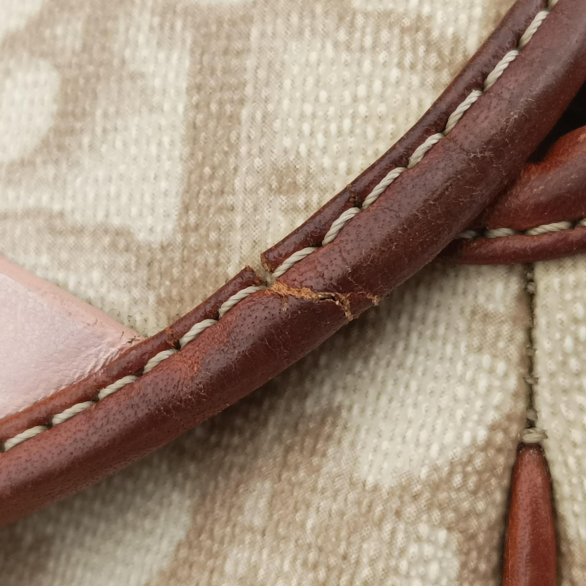 Vintage Christian Dior Romantic Heart Trotter Beige x Brown x Pink PVC Coated Canvas x leather  shoulderbag | stylenewstar