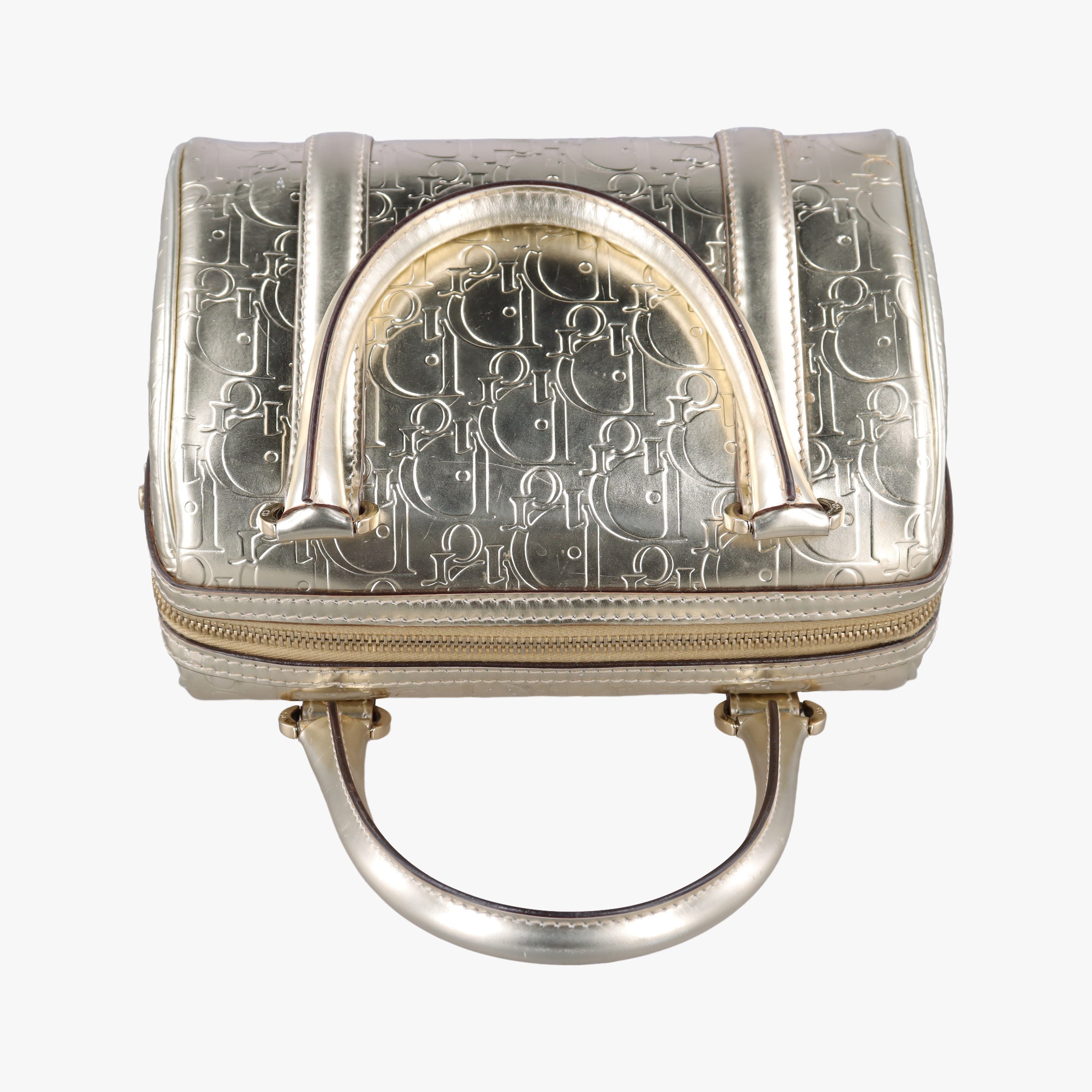Pre-owned Christian Dior Ultimate Trotter Golden leather  handbag | stylenewstar
