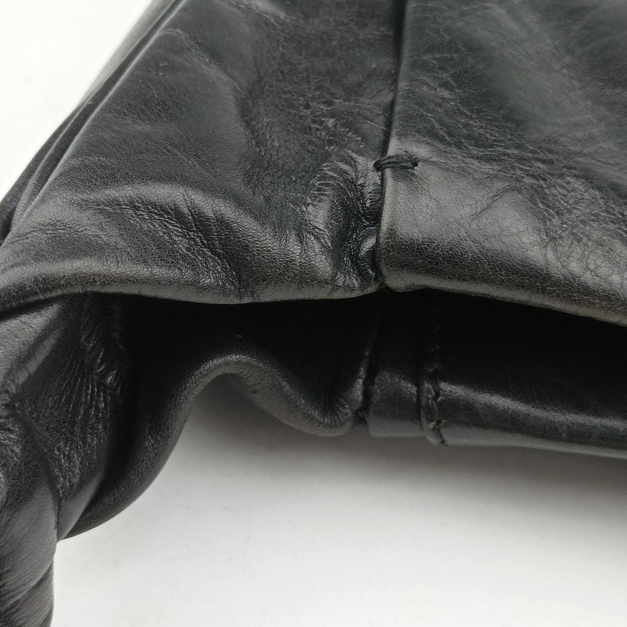 Secondhand Yves Saint Laurent Rive Gauche Black Leather 120436 shoulderbag | stylenewstar