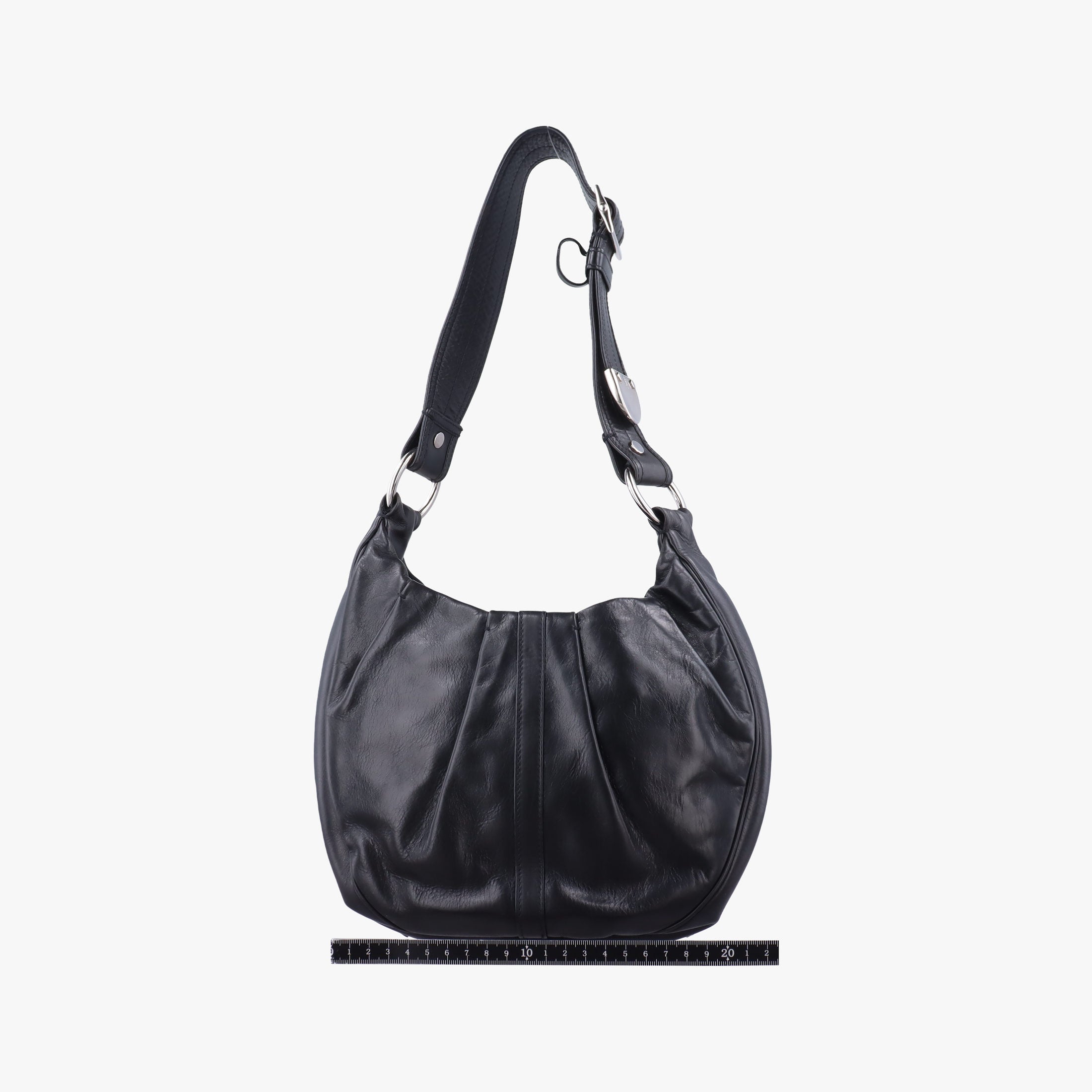 Secondhand Yves Saint Laurent Rive Gauche Black Leather 120436 shoulderbag | stylenewstar