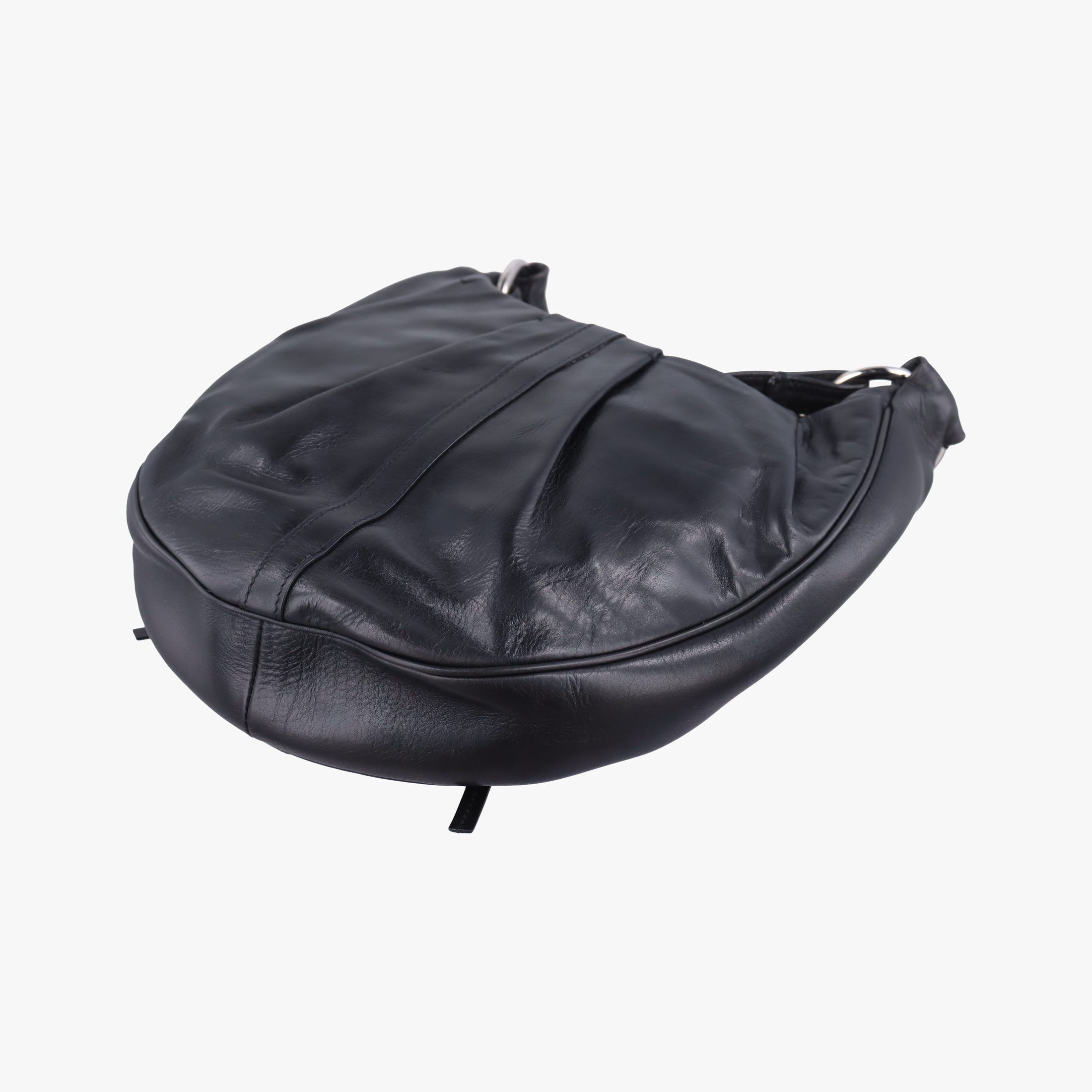 Secondhand Yves Saint Laurent Rive Gauche Black Leather 120436 shoulderbag | stylenewstar