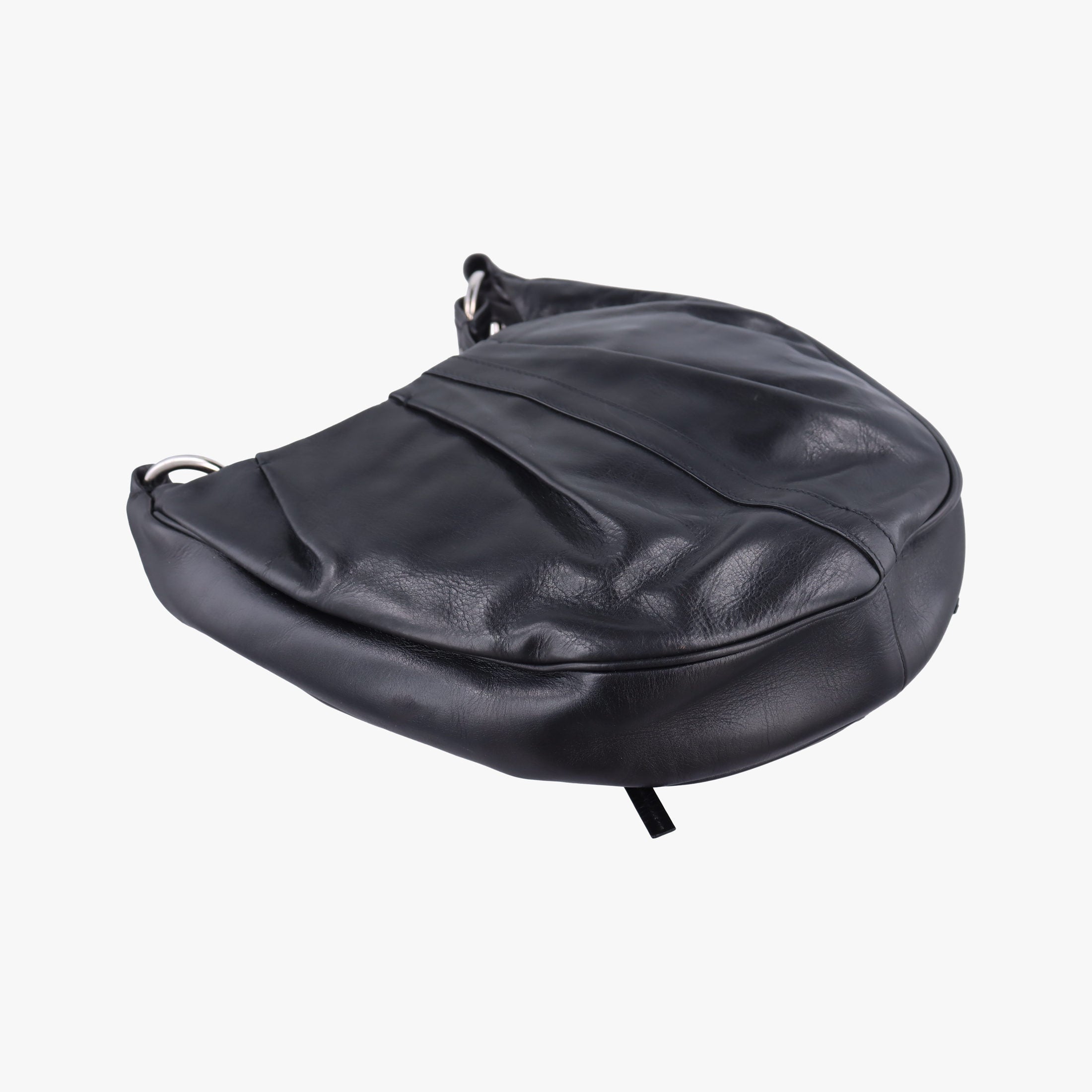 Secondhand Yves Saint Laurent Rive Gauche Black Leather 120436 shoulderbag | stylenewstar