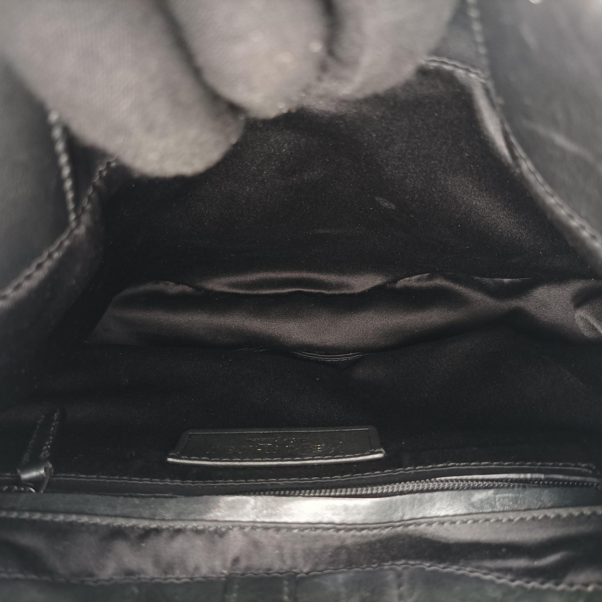 Secondhand Yves Saint Laurent Rive Gauche Black Leather 120436 shoulderbag | stylenewstar