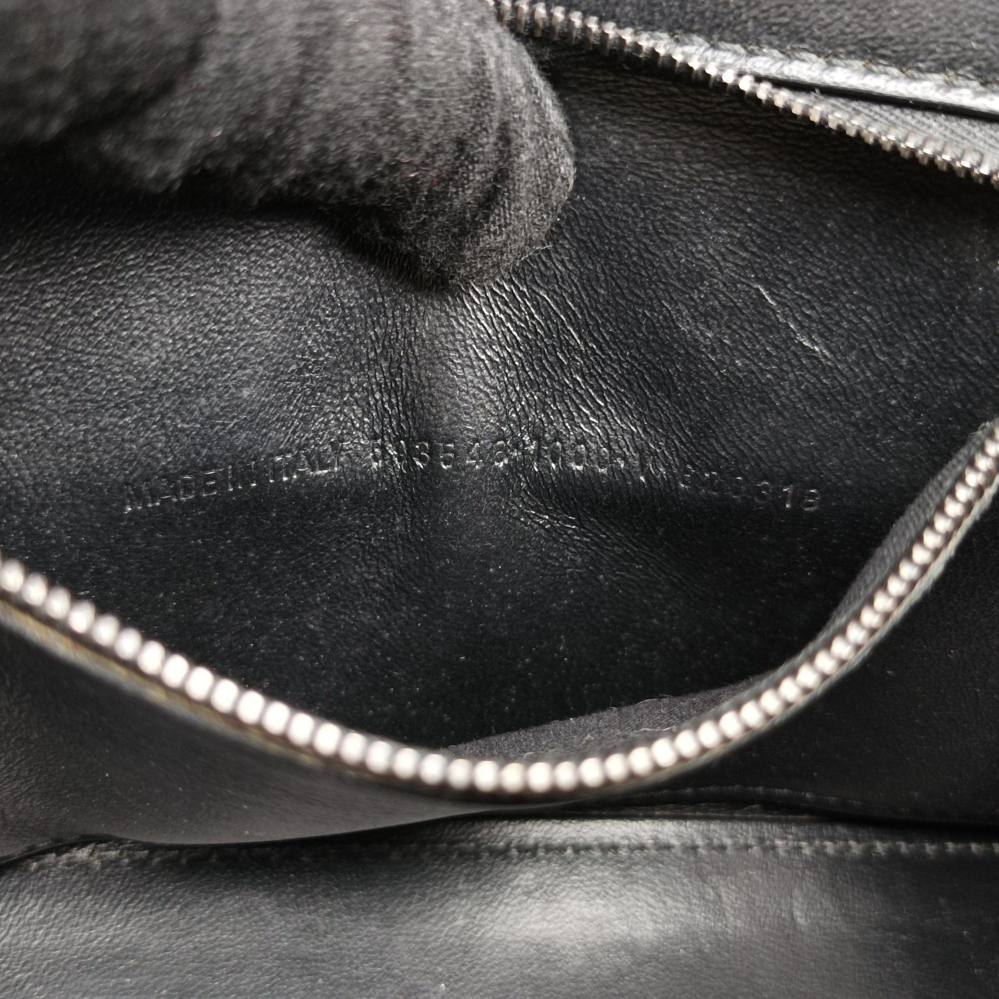 Pre-owned Balenciaga Hourglass Small Black Leather 593546 shoulderbag | stylenewstar