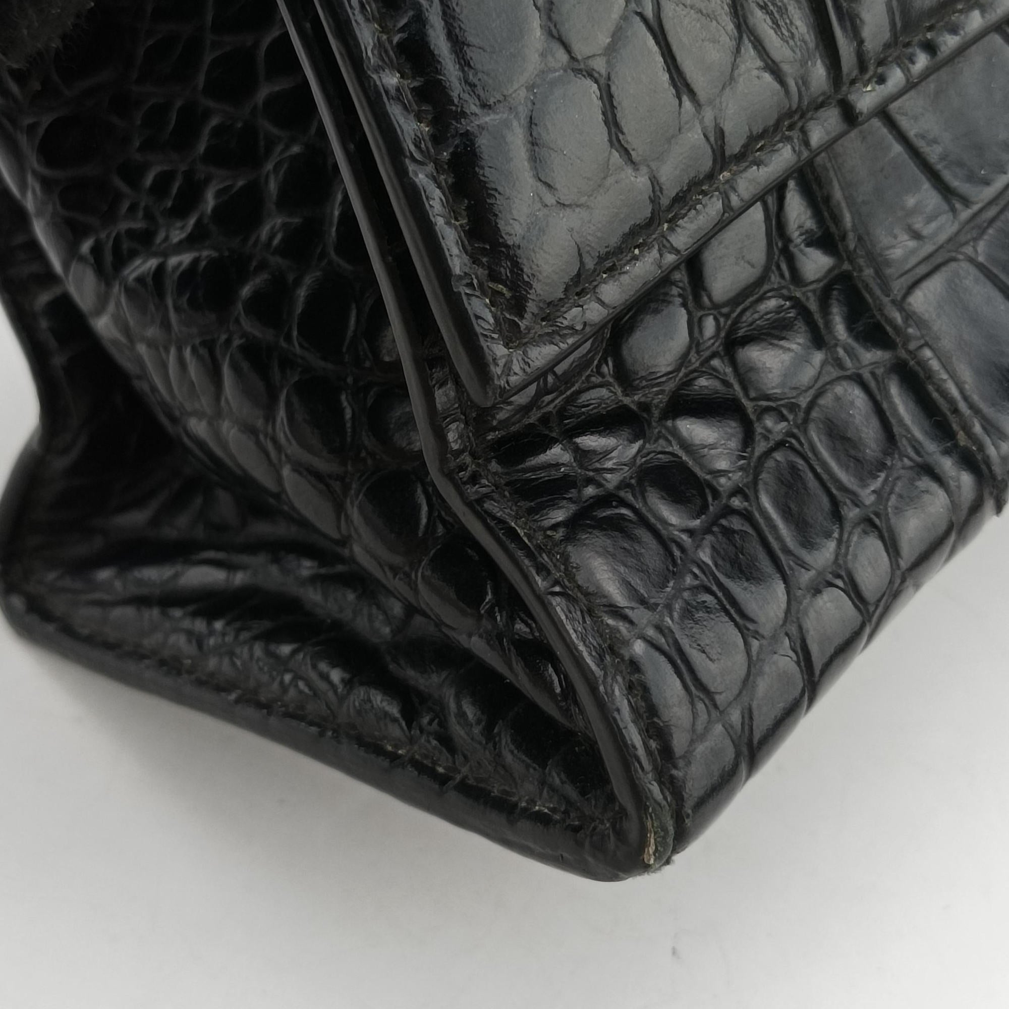 Pre-owned Balenciaga Hourglass Small Black Leather 593546 shoulderbag | stylenewstar