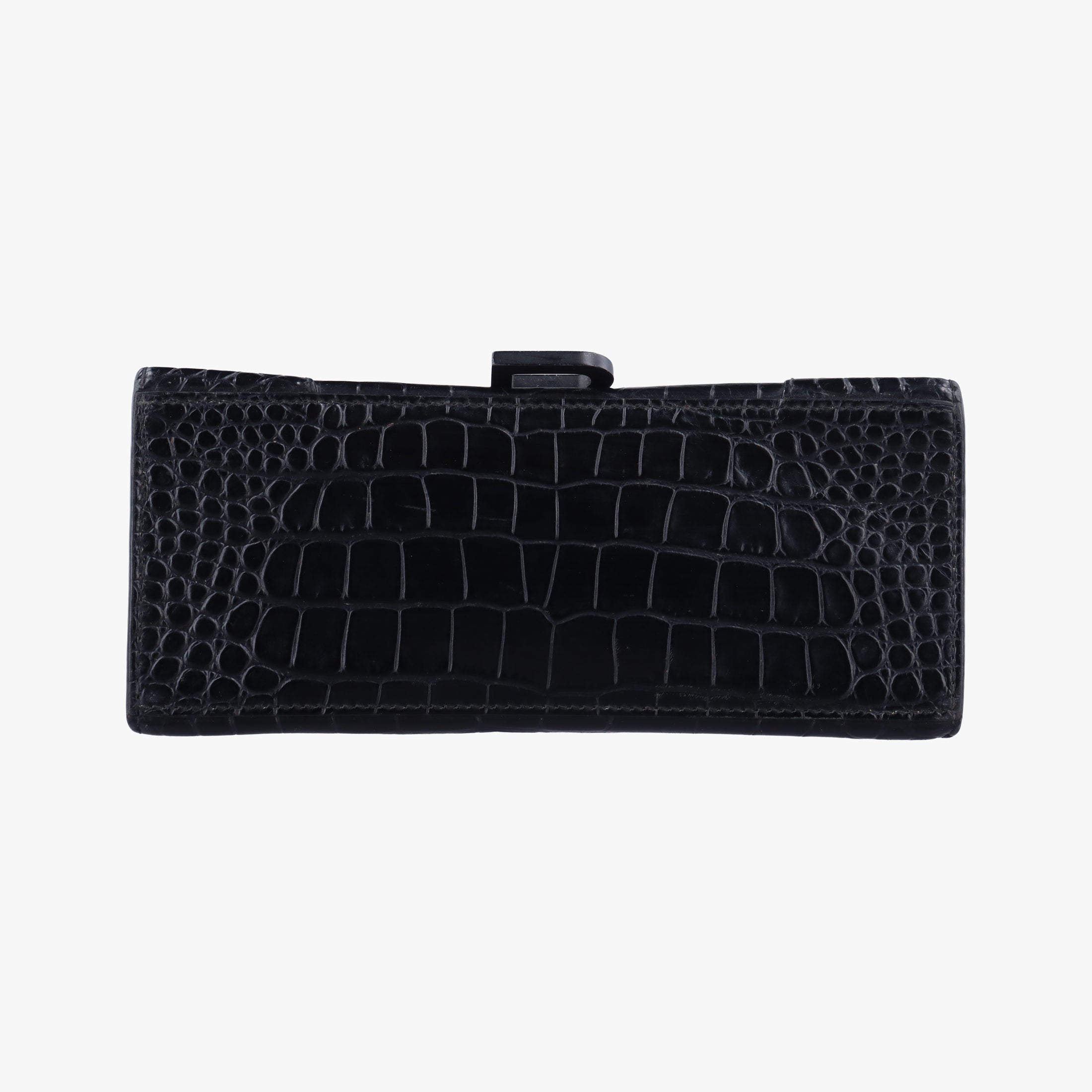 Pre-owned Balenciaga Hourglass Small Black Leather 593546 shoulderbag | stylenewstar