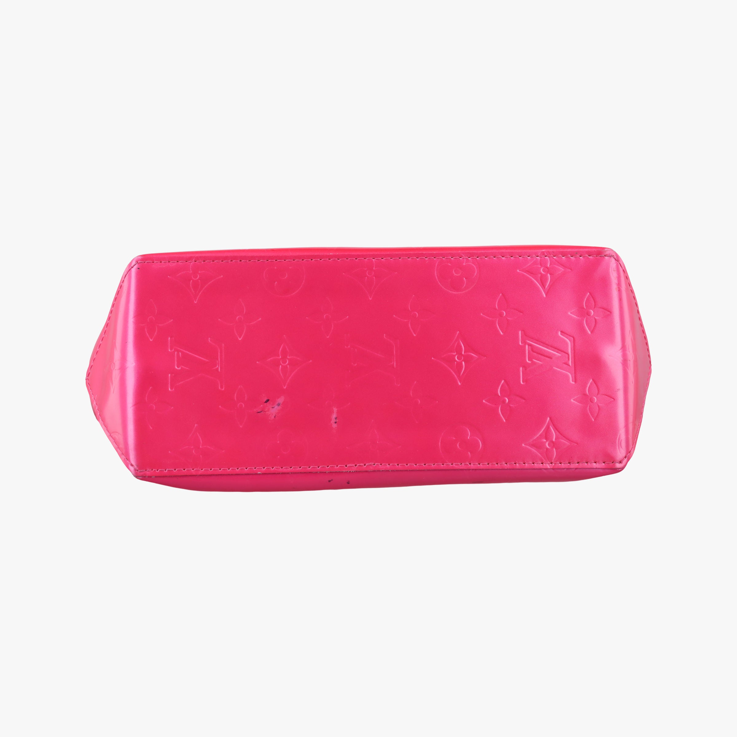 Pre-owned Louis Vuitton Reade PM Fuchsia Pink Vernis M91221 handbag | stylenewstar
