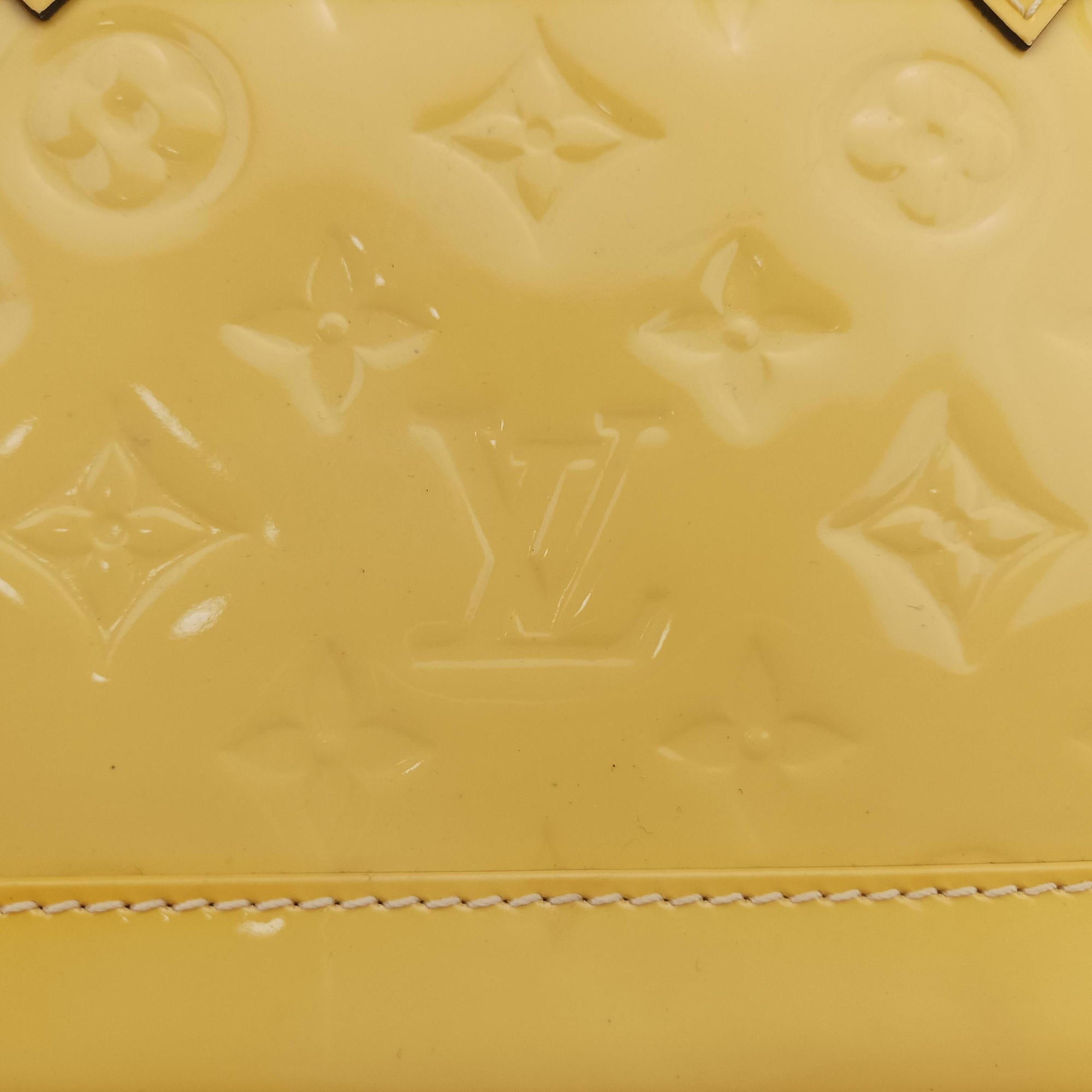 Pre-owned Louis Vuitton Alma BB Citrine Vernis M90104 shoulderbag | stylenewstar