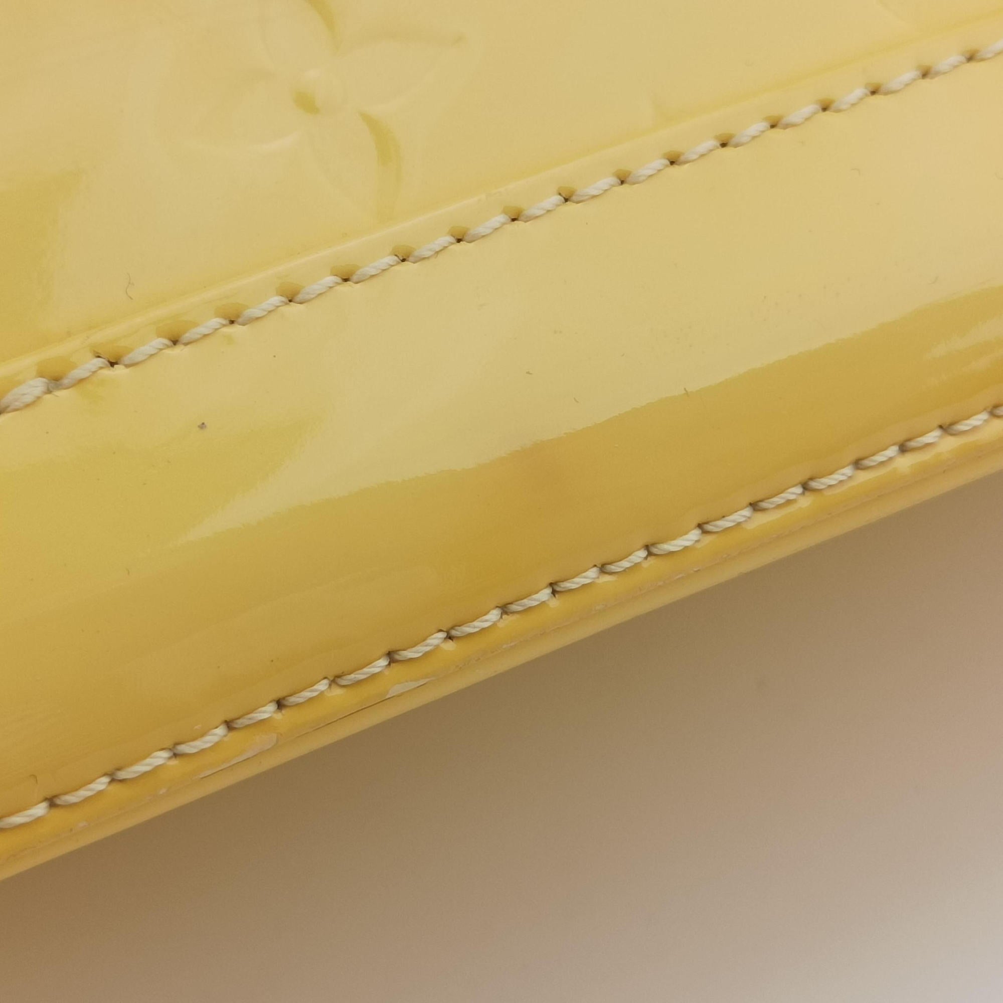 Pre-owned Louis Vuitton Alma BB Citrine Vernis M90104 shoulderbag | stylenewstar