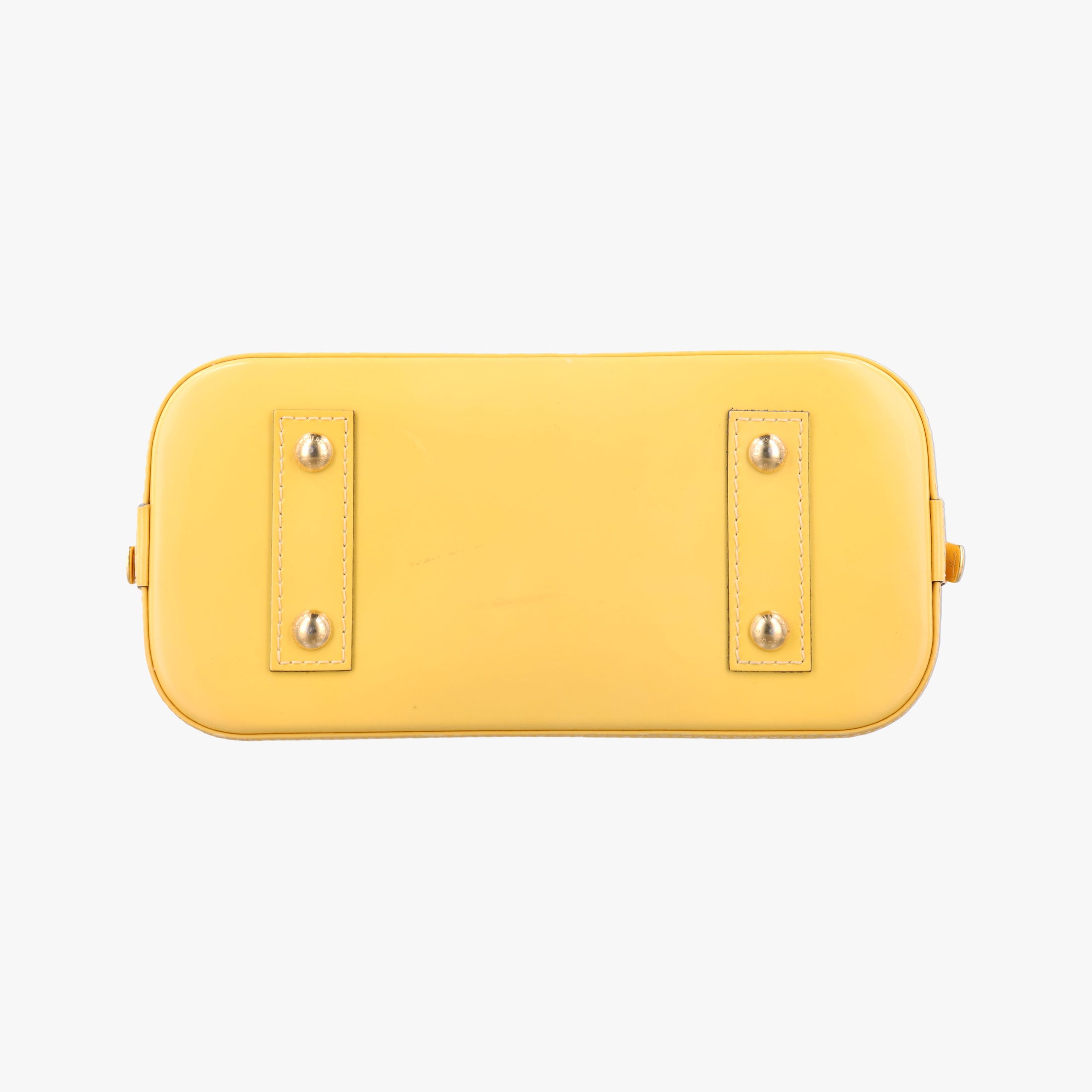 Pre-owned Louis Vuitton Alma BB Citrine Vernis M90104 shoulderbag | stylenewstar