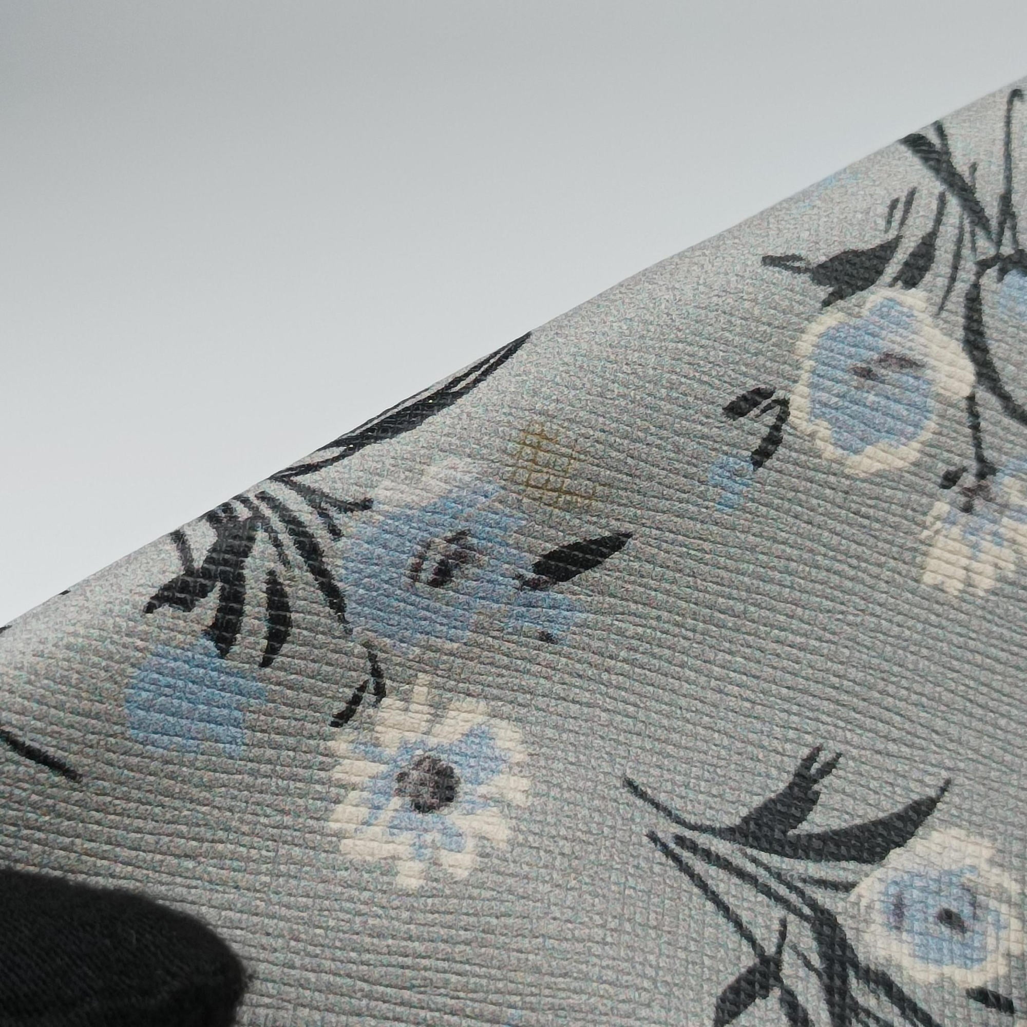 Pre-owned Prada Galleria　Pale Blue Floral Print Multicolour Saffiano　Leather BL837P shoulderbag | stylenewstar