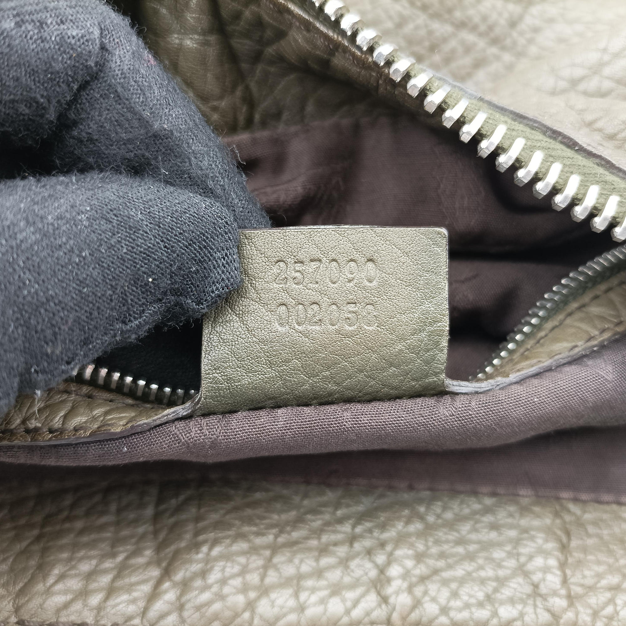 Pre-owned Gucci Bamboo Bar Hobo Green Leather 257090 shoulderbag | stylenewstar