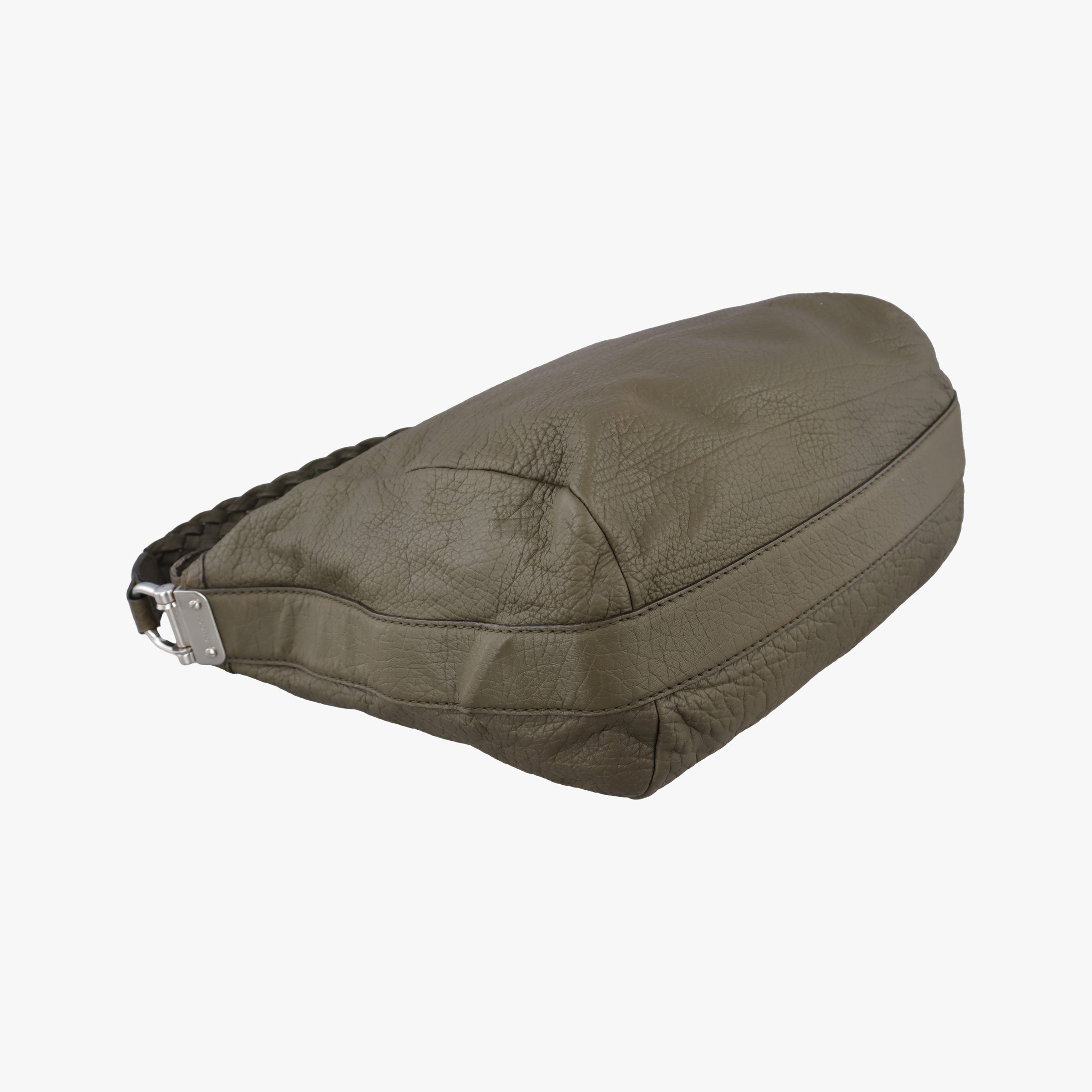 Pre-owned Gucci Bamboo Bar Hobo Green Leather 257090 shoulderbag | stylenewstar